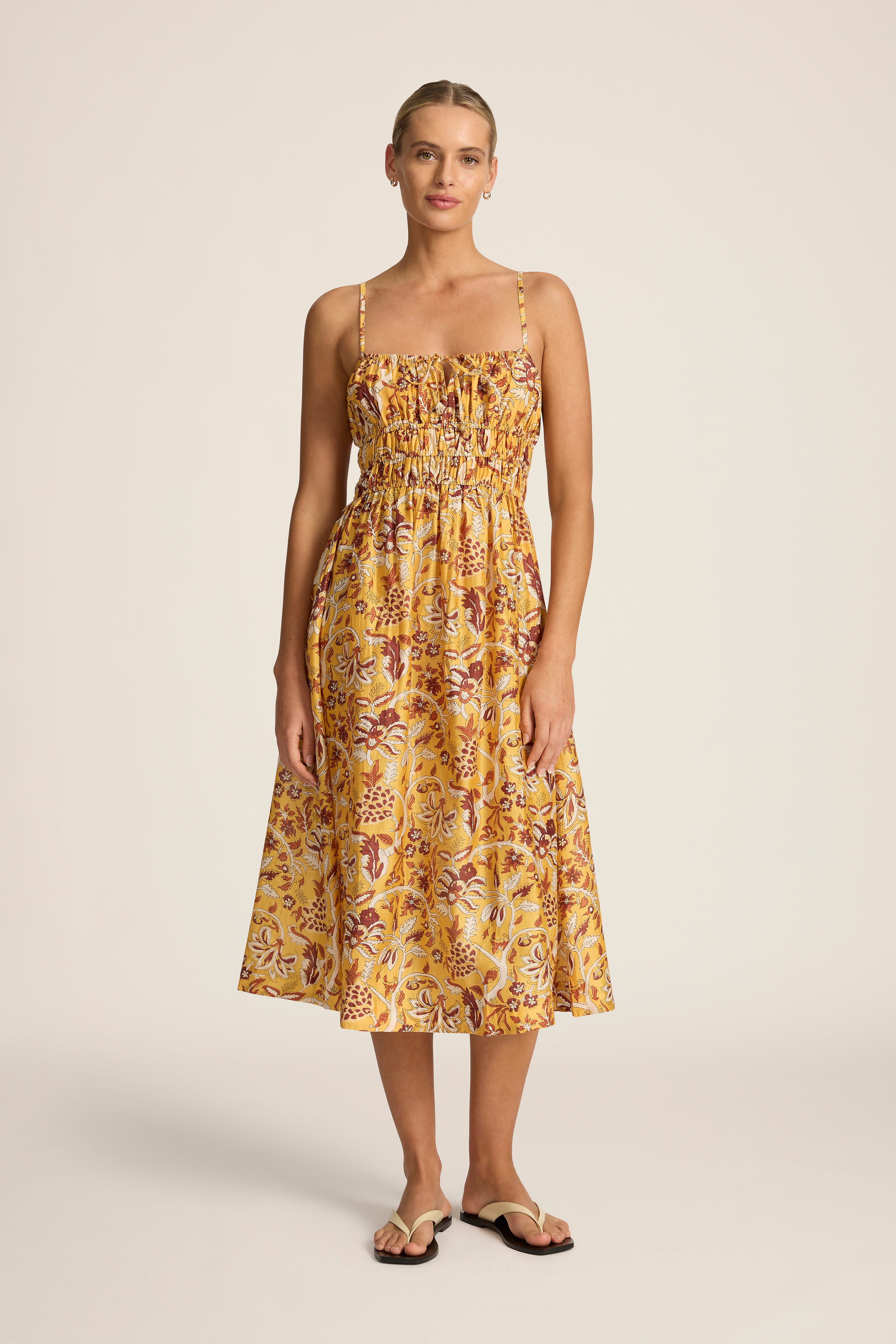 Yolanda Midi Dress - Fernando Amber