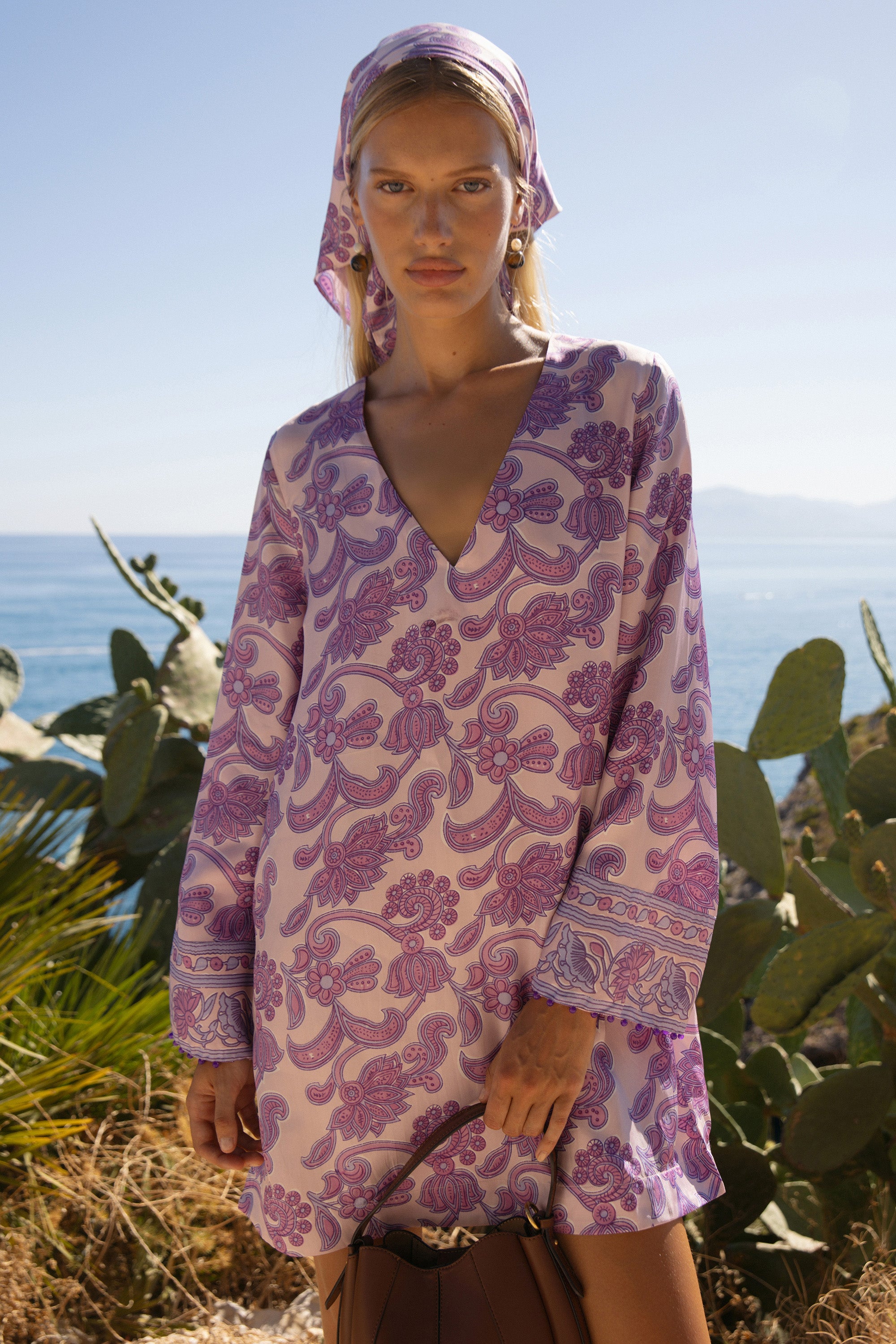 Jaya Dress - Brocade Amethyst