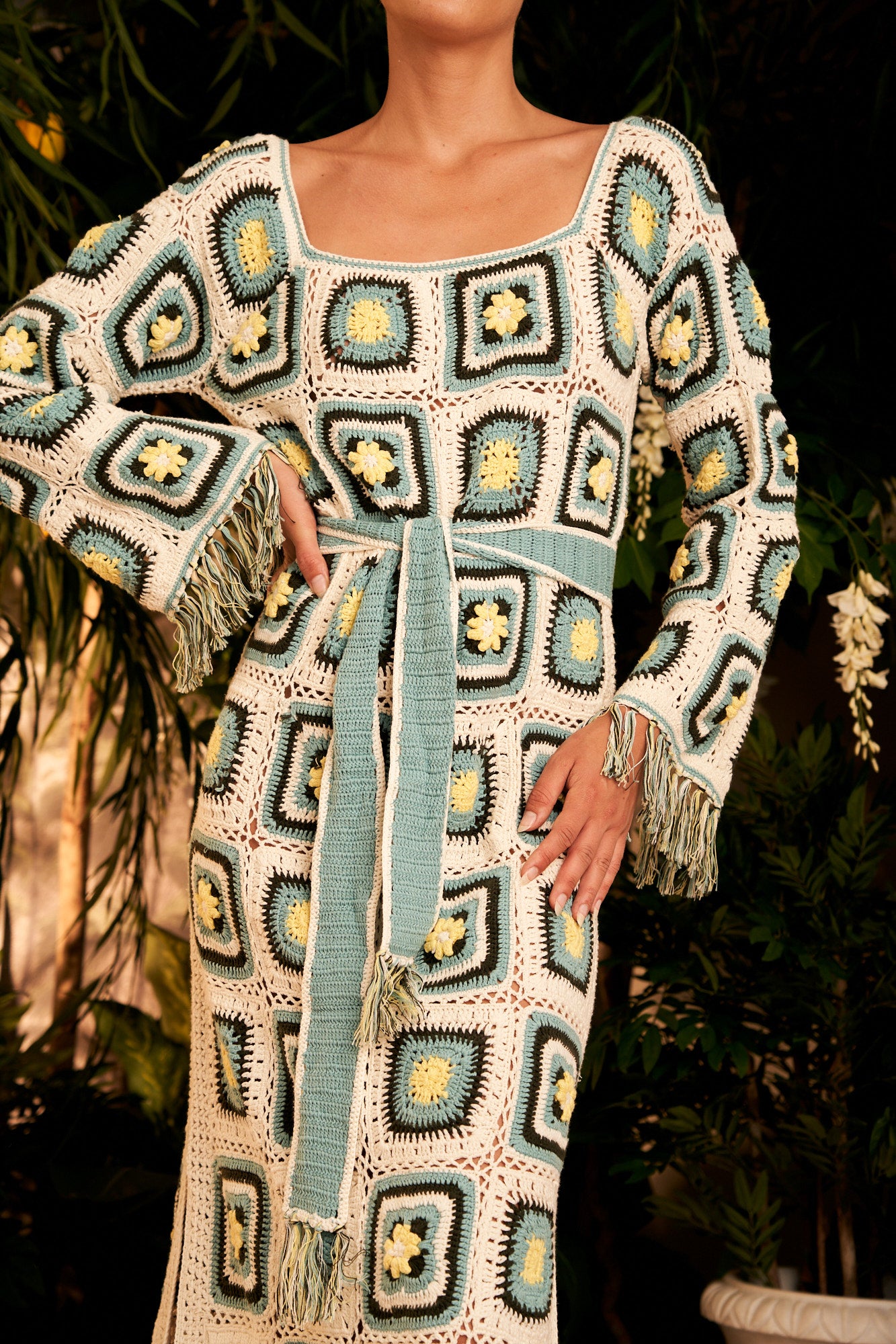 Arabella Crochet Dress, Horizon