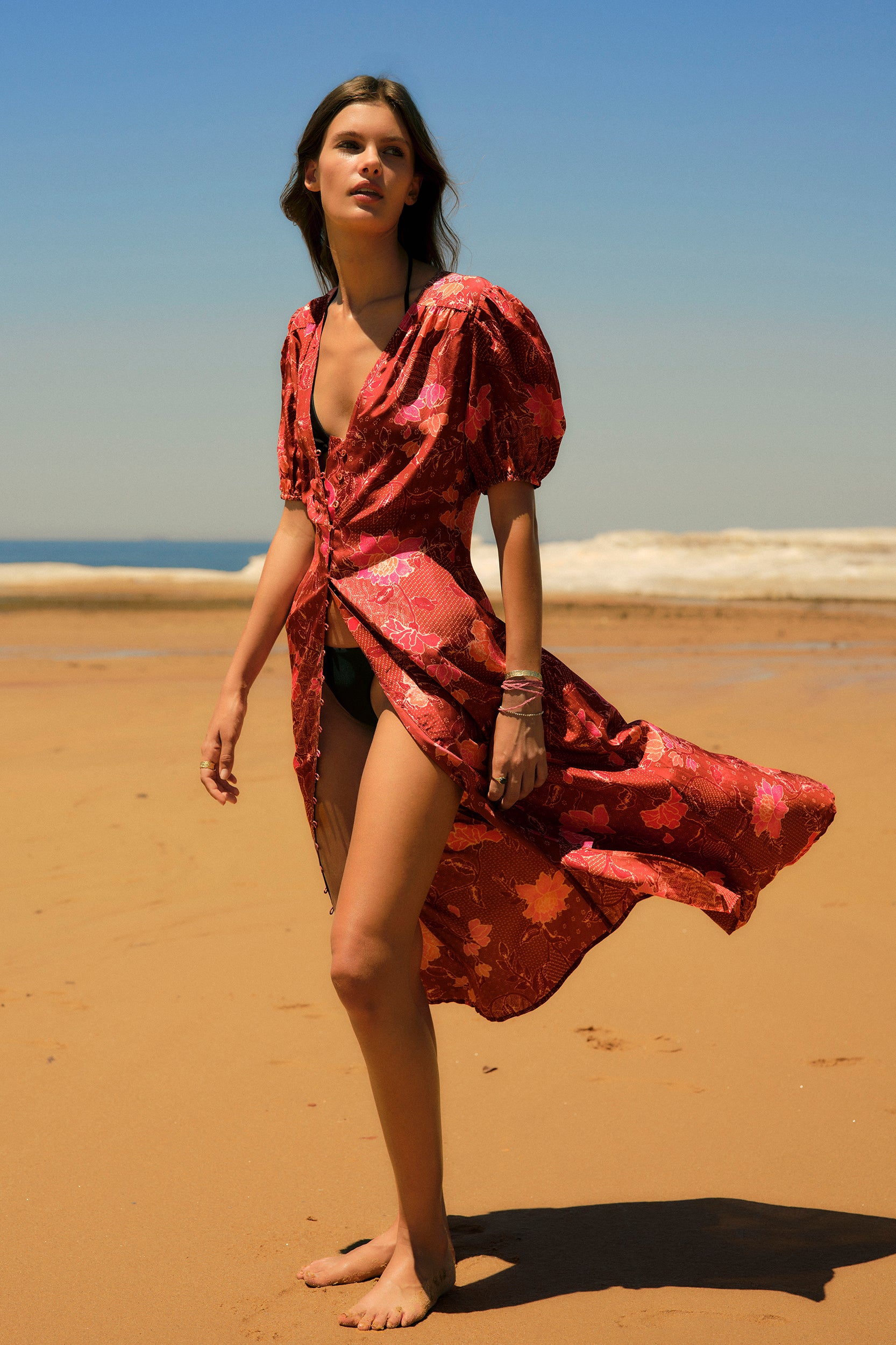 Olivia Dress - Bloom Burgundy