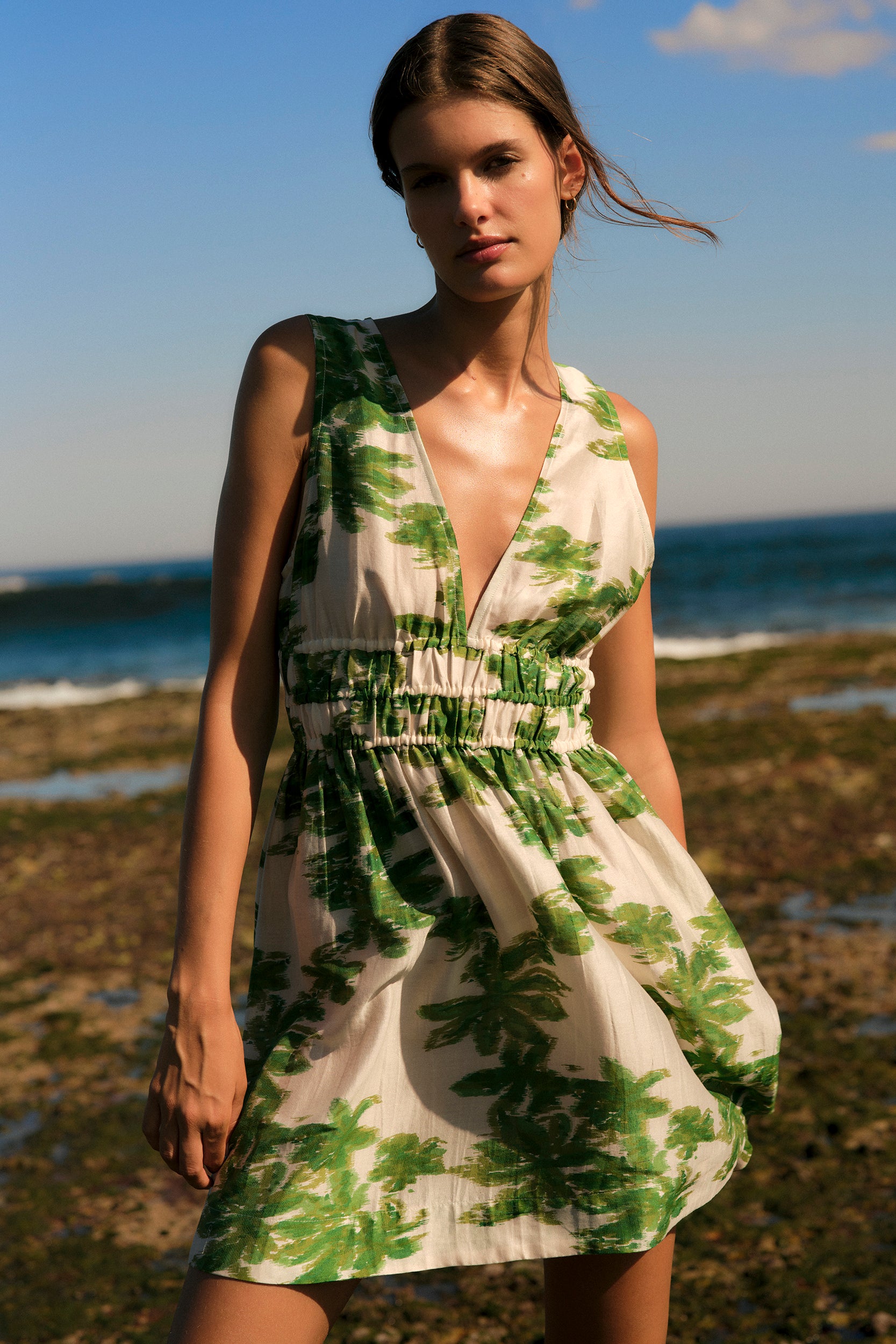 Isabella Dress - Mangrove Khaki
