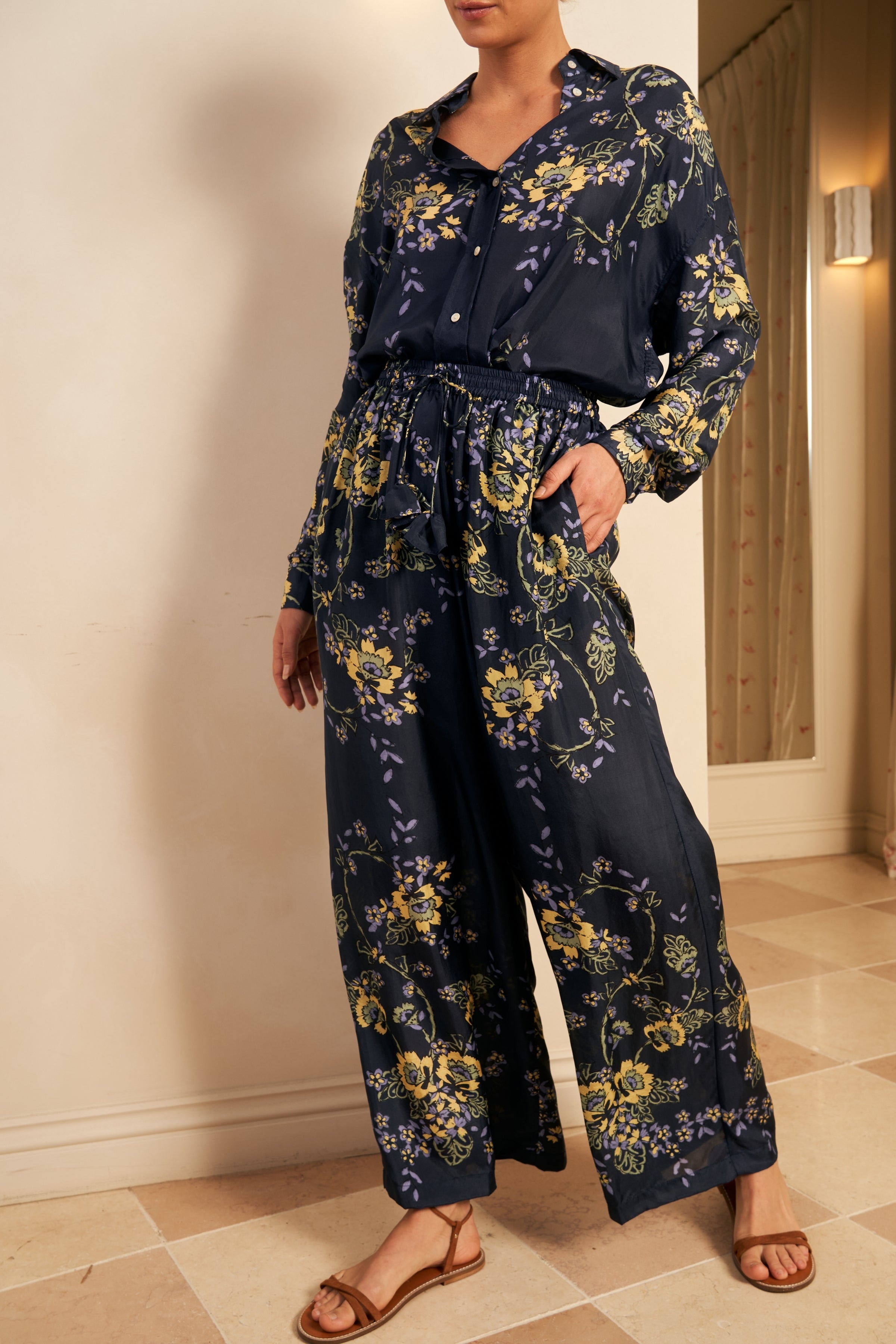 Ella Full Length Pant, Jasmine Indigo