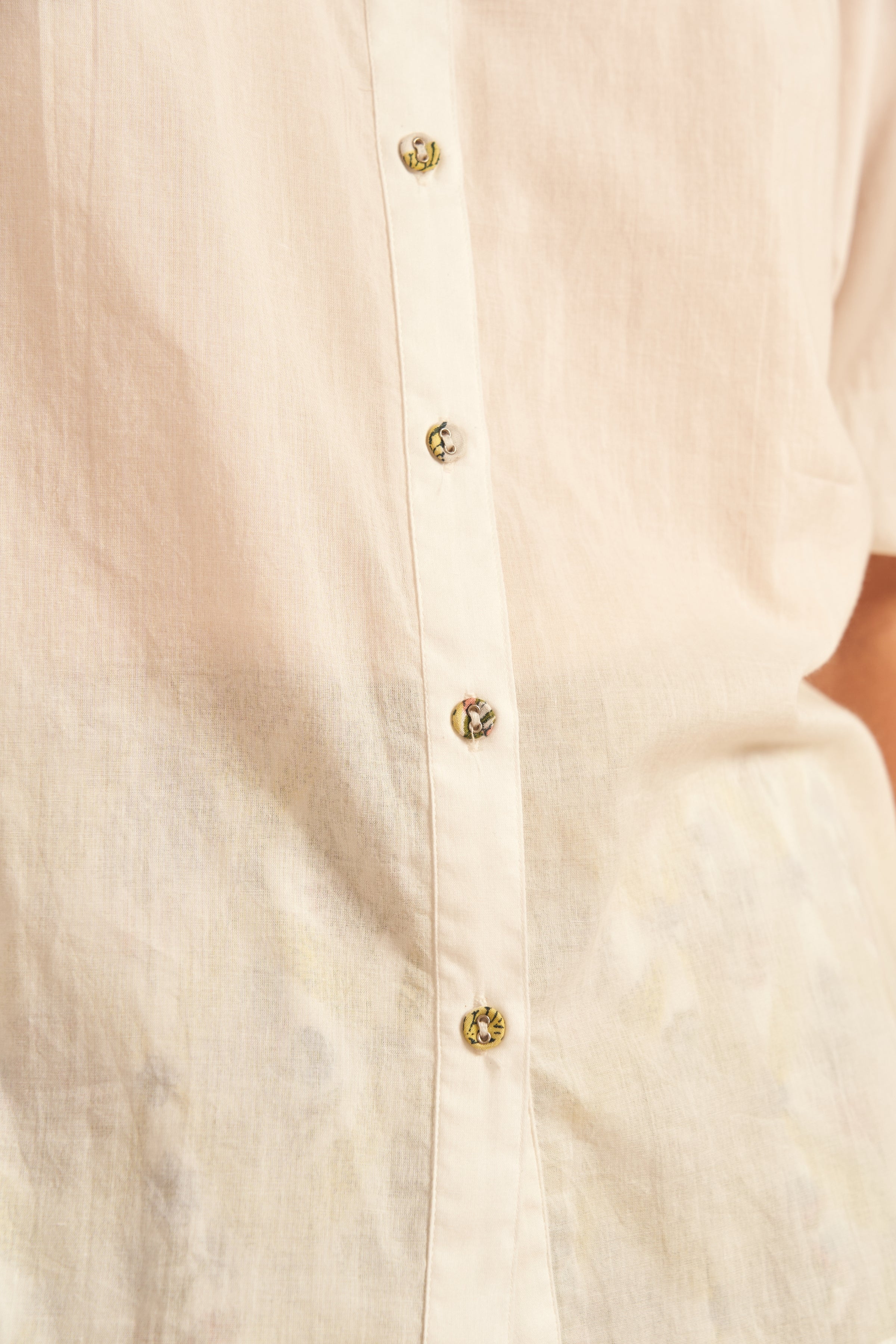 Sienna Yoke Detail Blouse, Gardenia