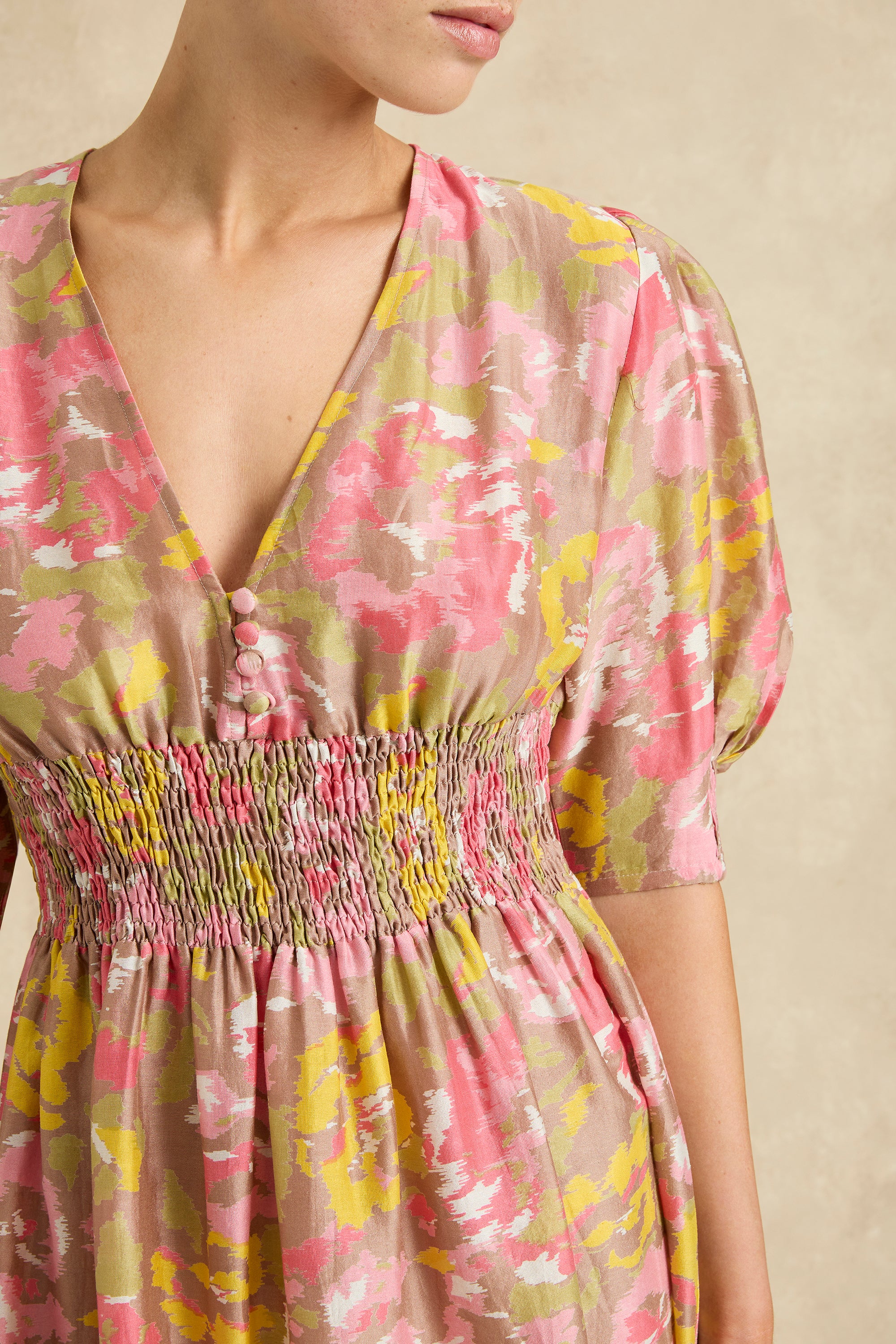 Anna Dress - Haze Stone