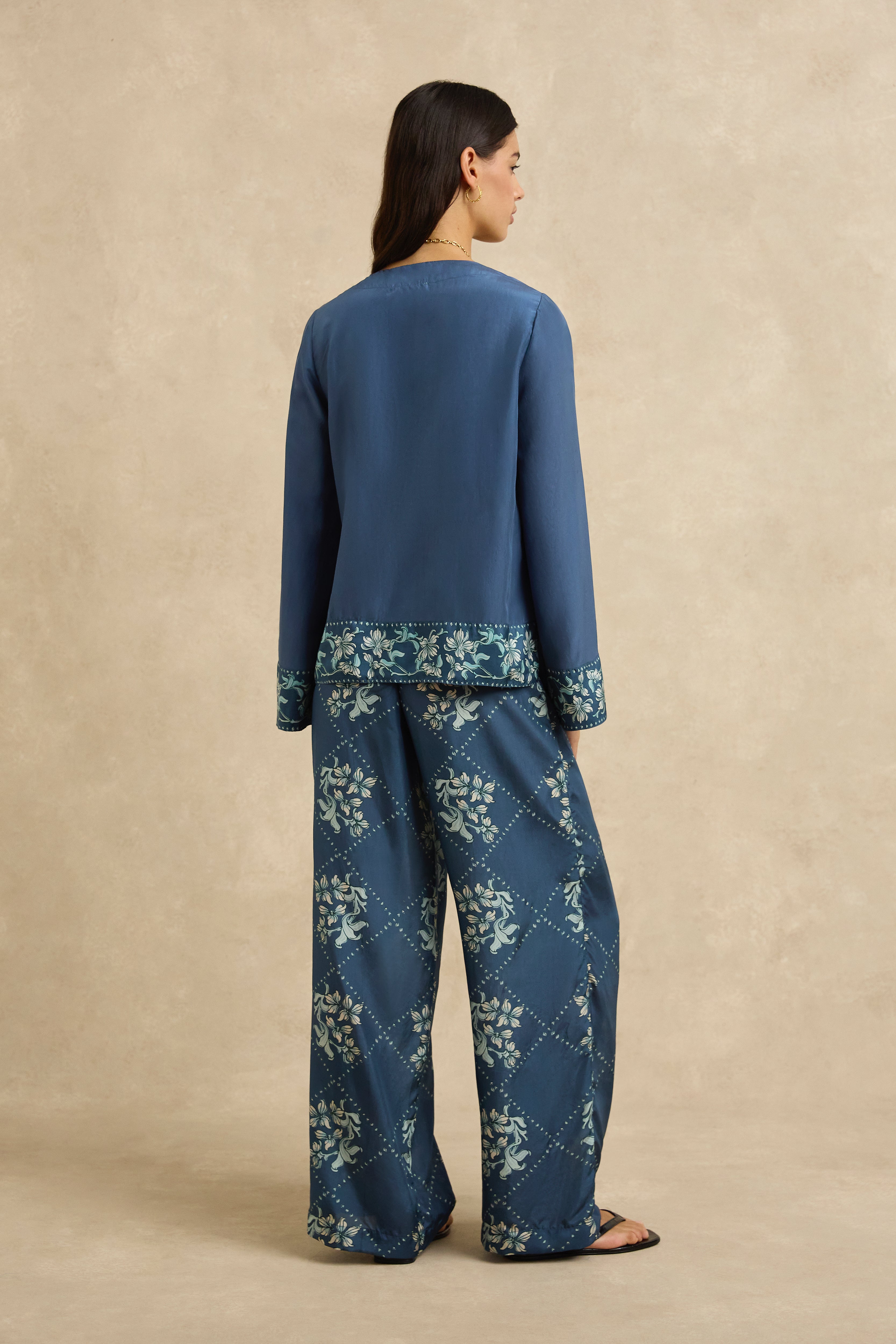 Azra Pant - Jasmine Blue