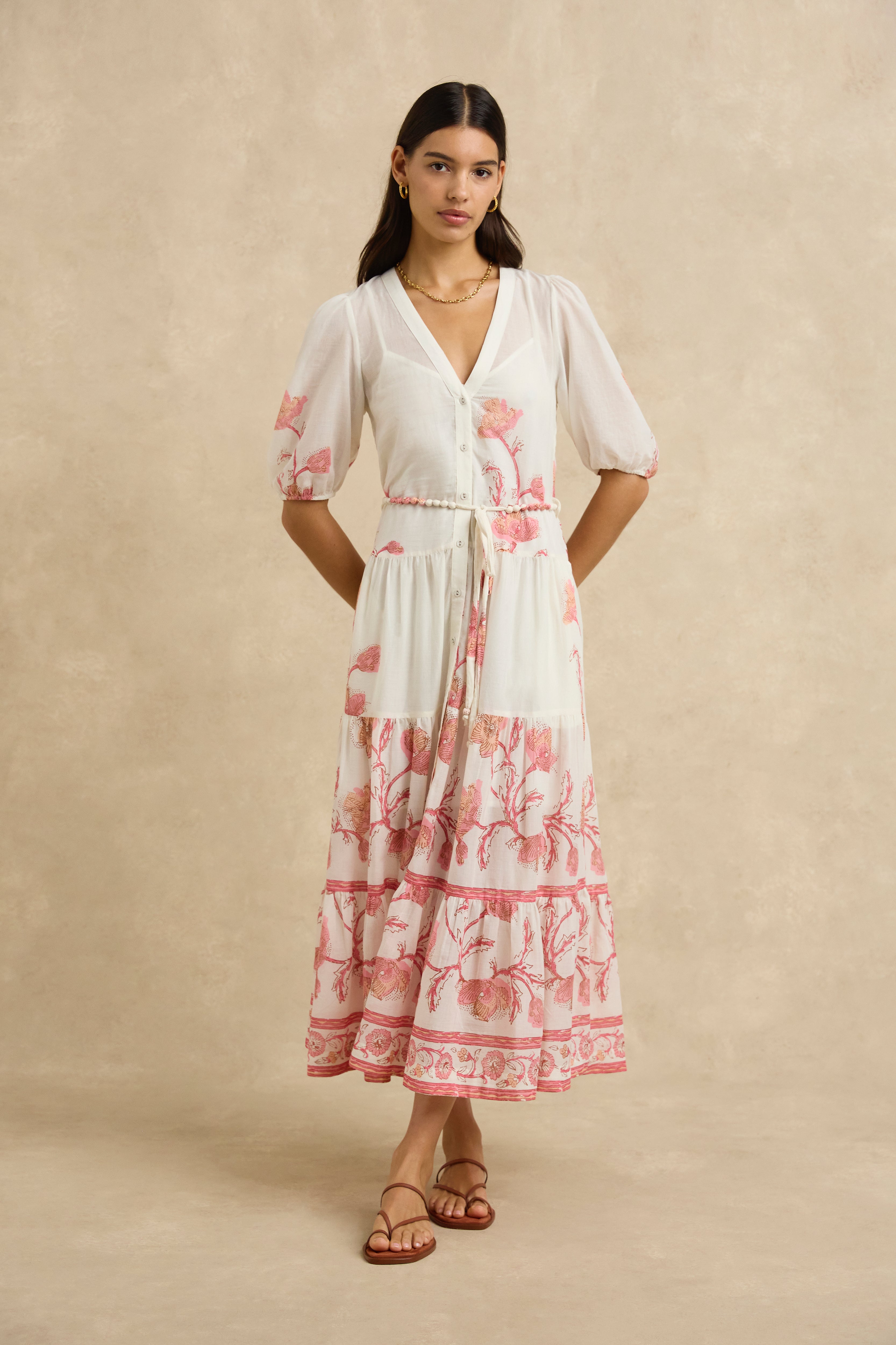 Anyeta Dress - Hibiscus Bloom Pink