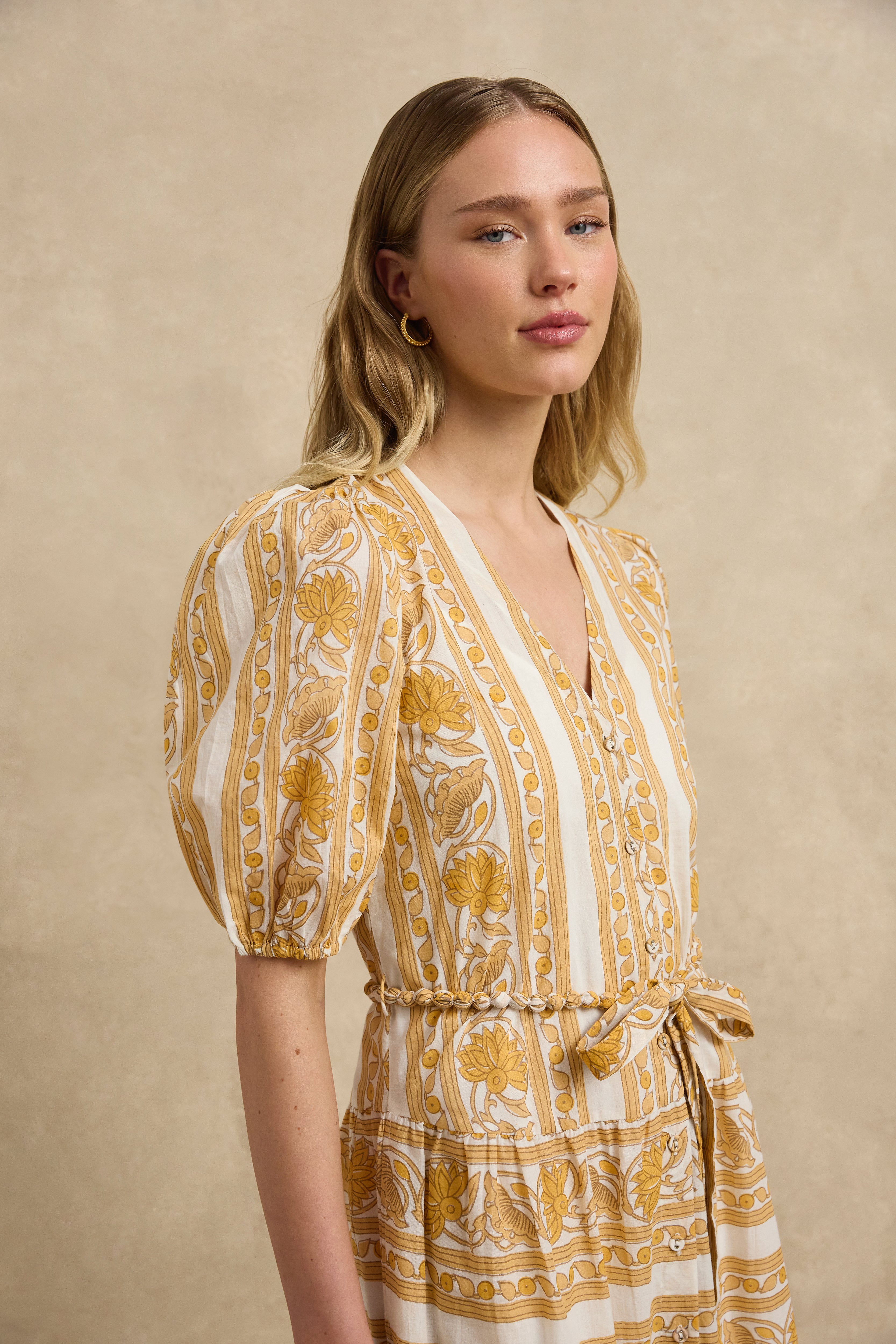 Anyeta Dress - Lotus Honey