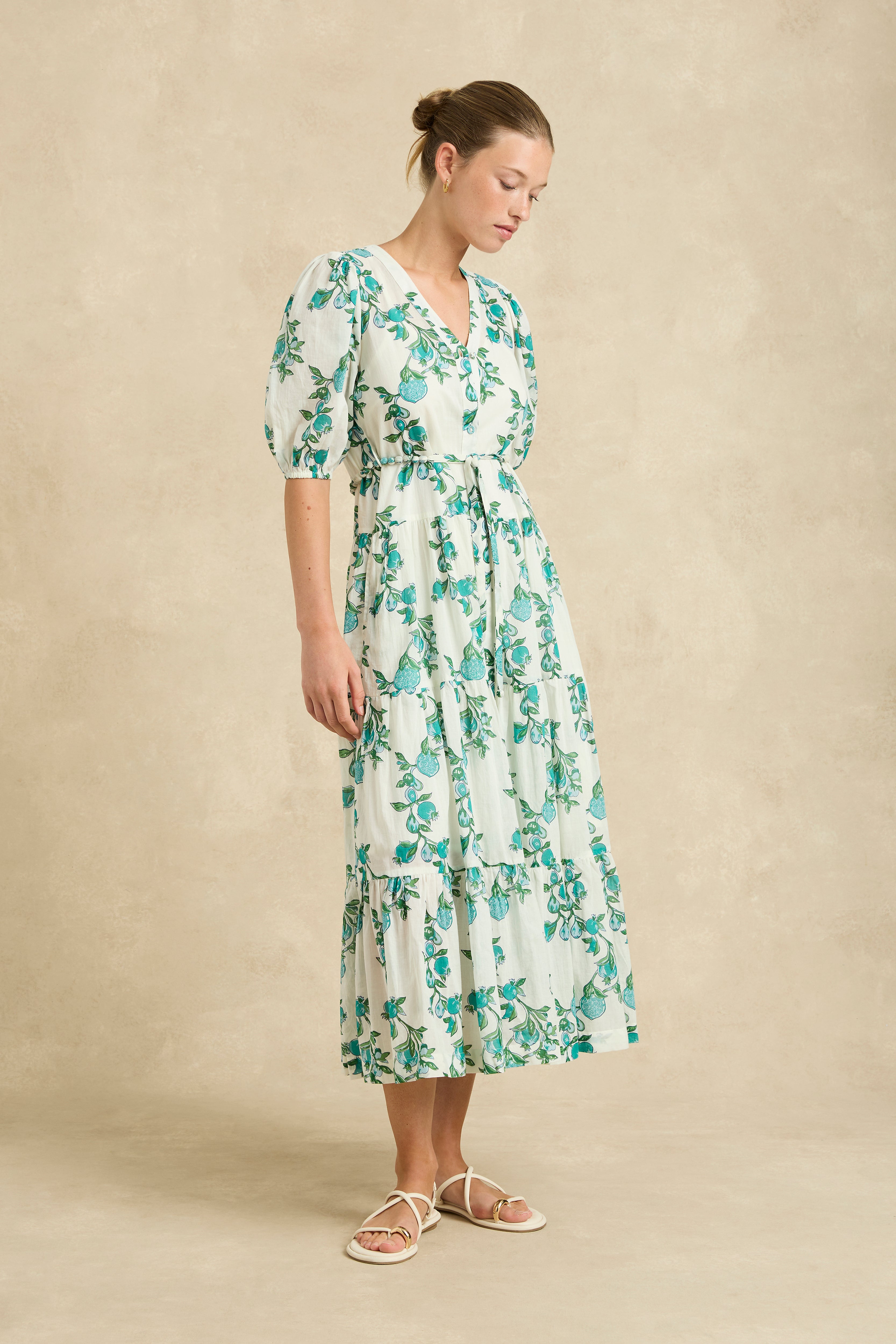 Anyeta Dress - Pomegranate Jade