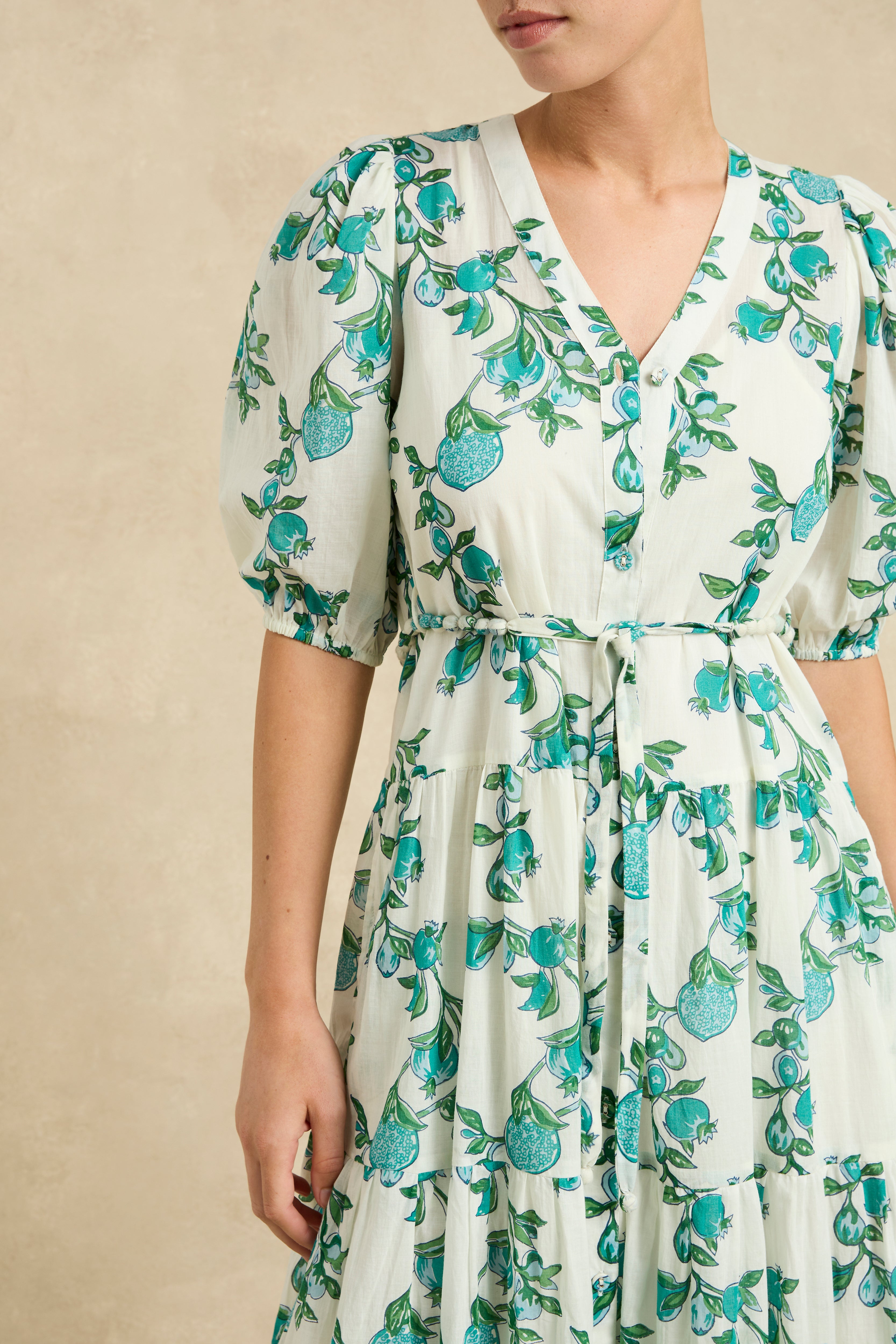 Anyeta Dress - Pomegranate Jade