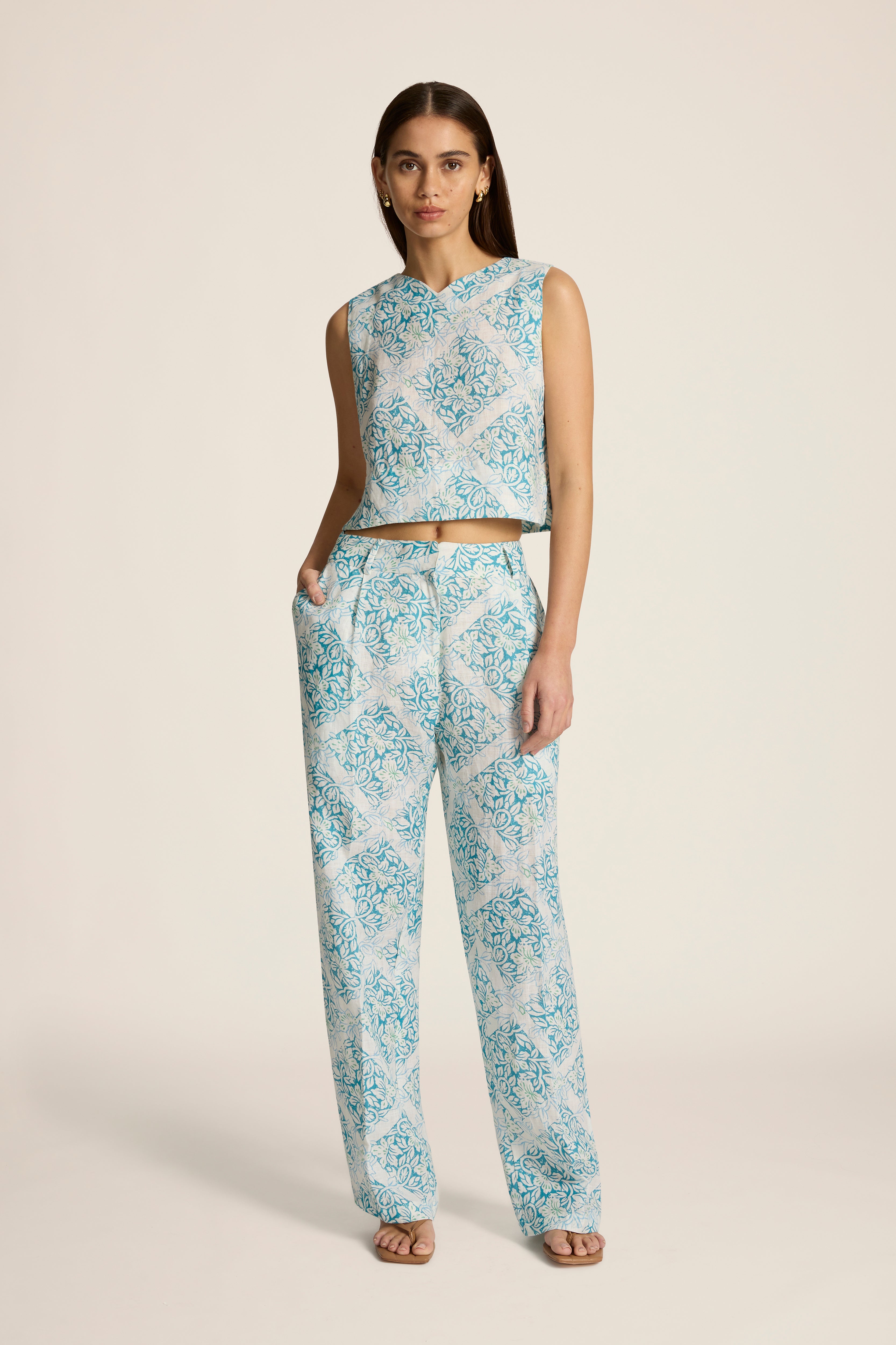 Nevelson Pant - Lantana Azure