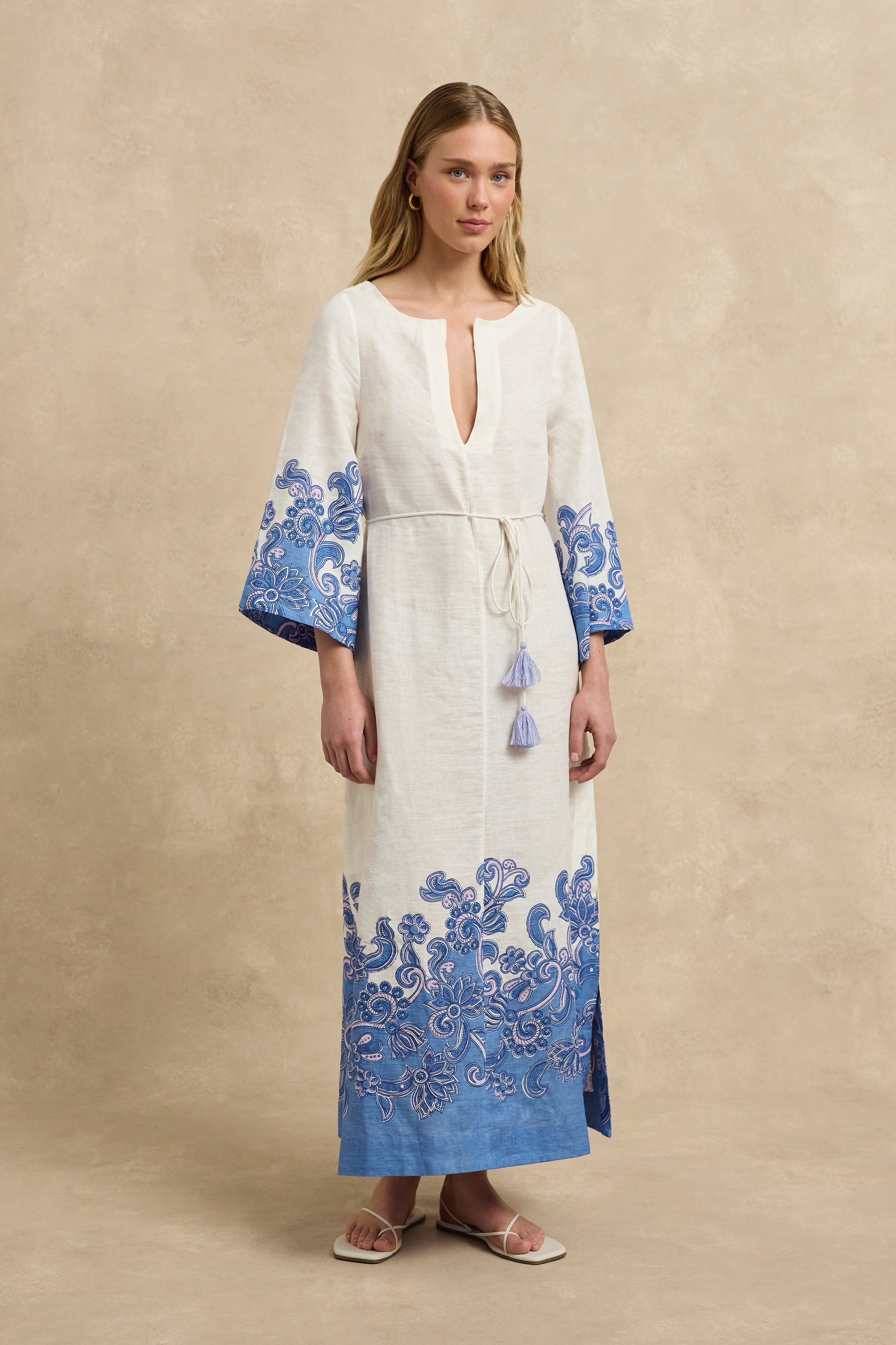 Ariya Kaftan - Brocade Azul