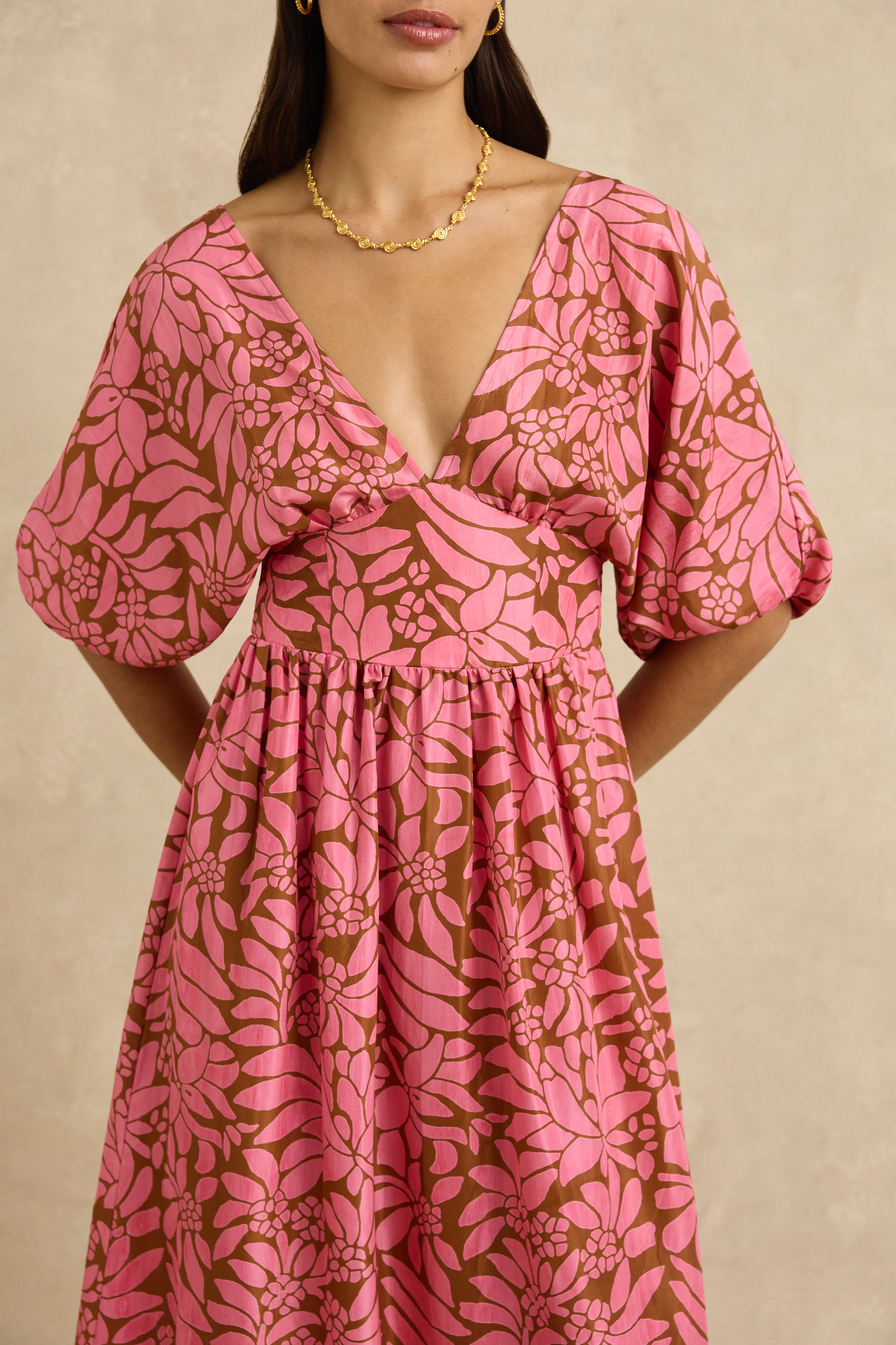 Clara Dress - Crocus Rosewood