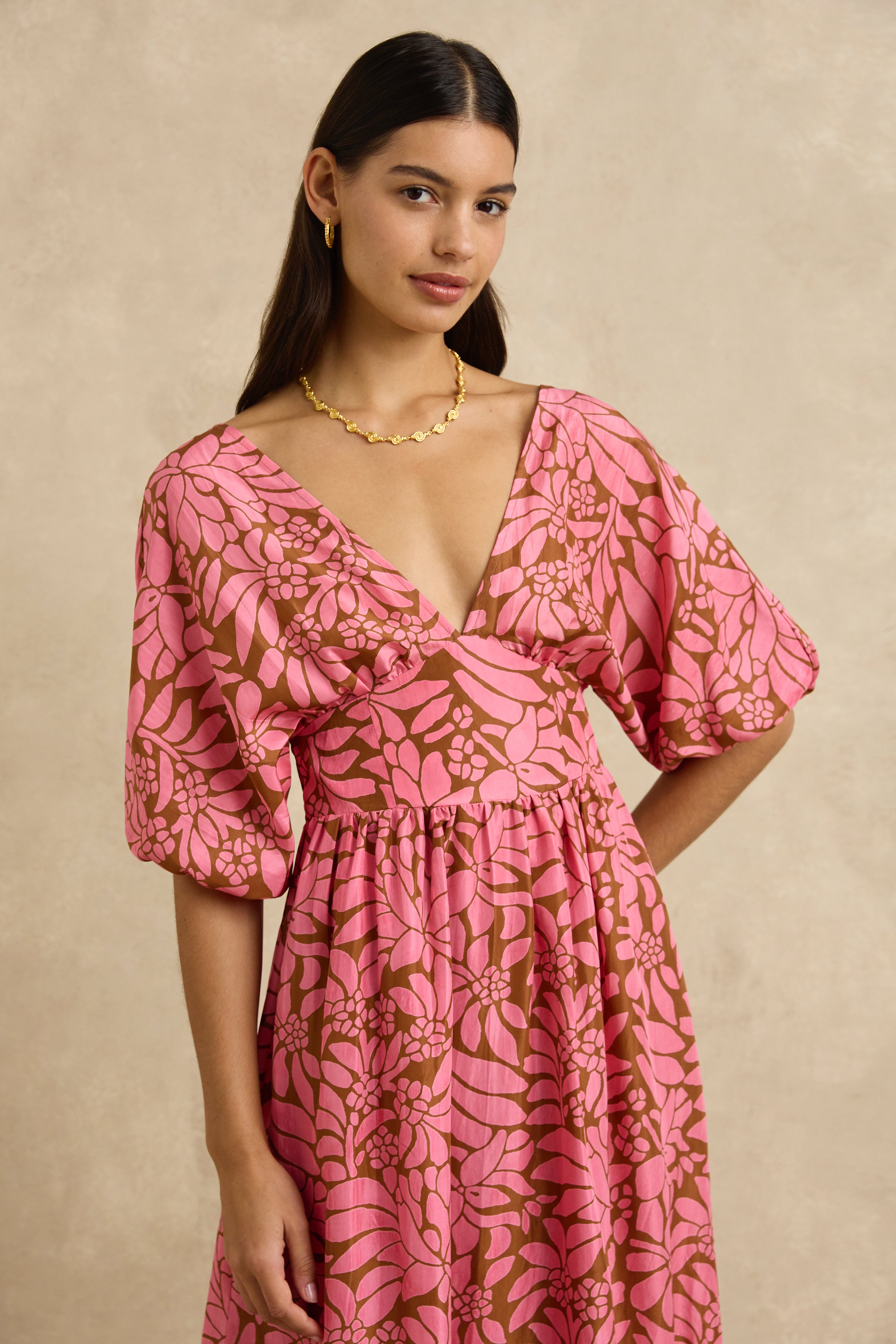 Clara Dress - Crocus Rosewood