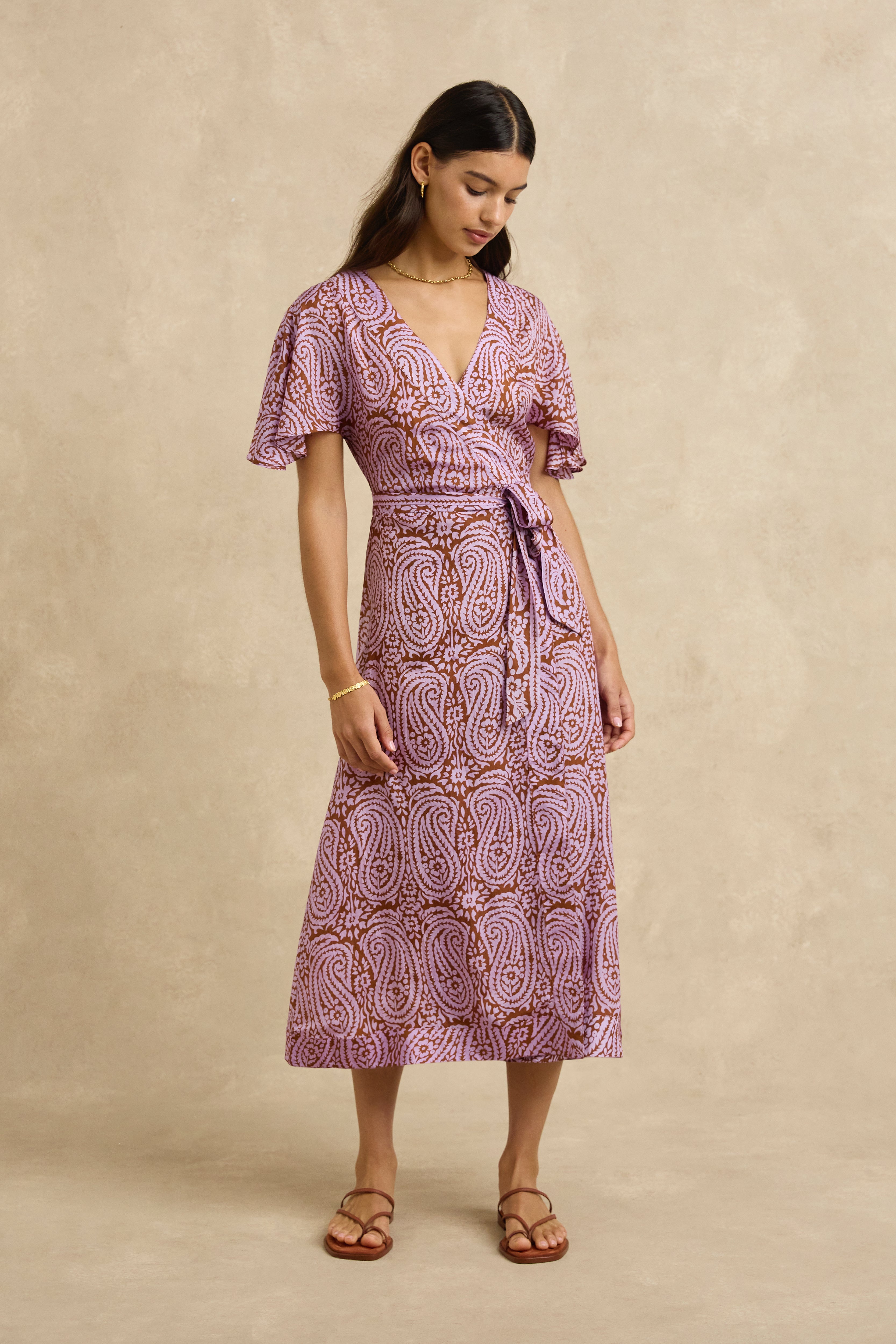 Clementine Dress - Paisley Purple