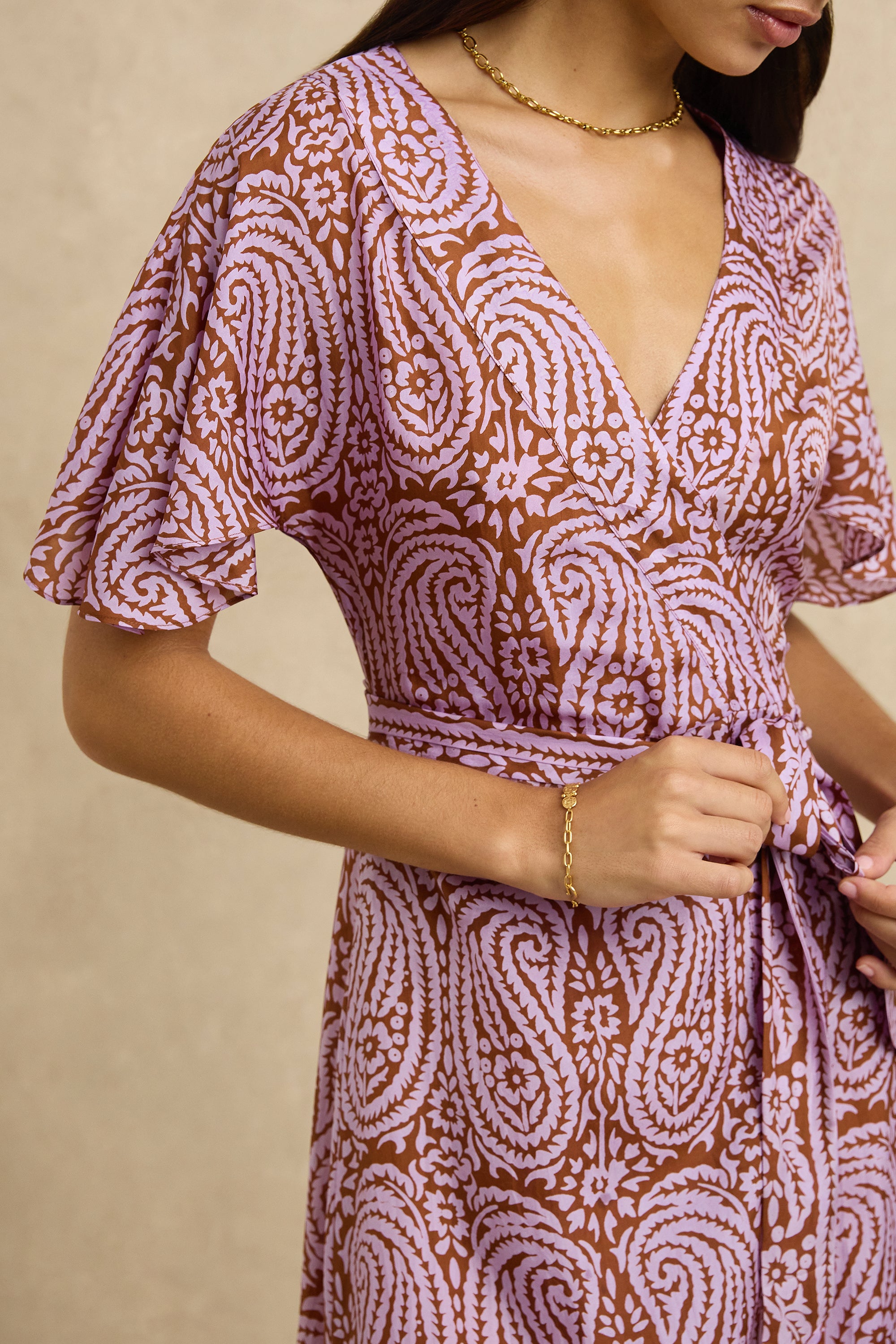 Clementine Dress - Paisley Purple