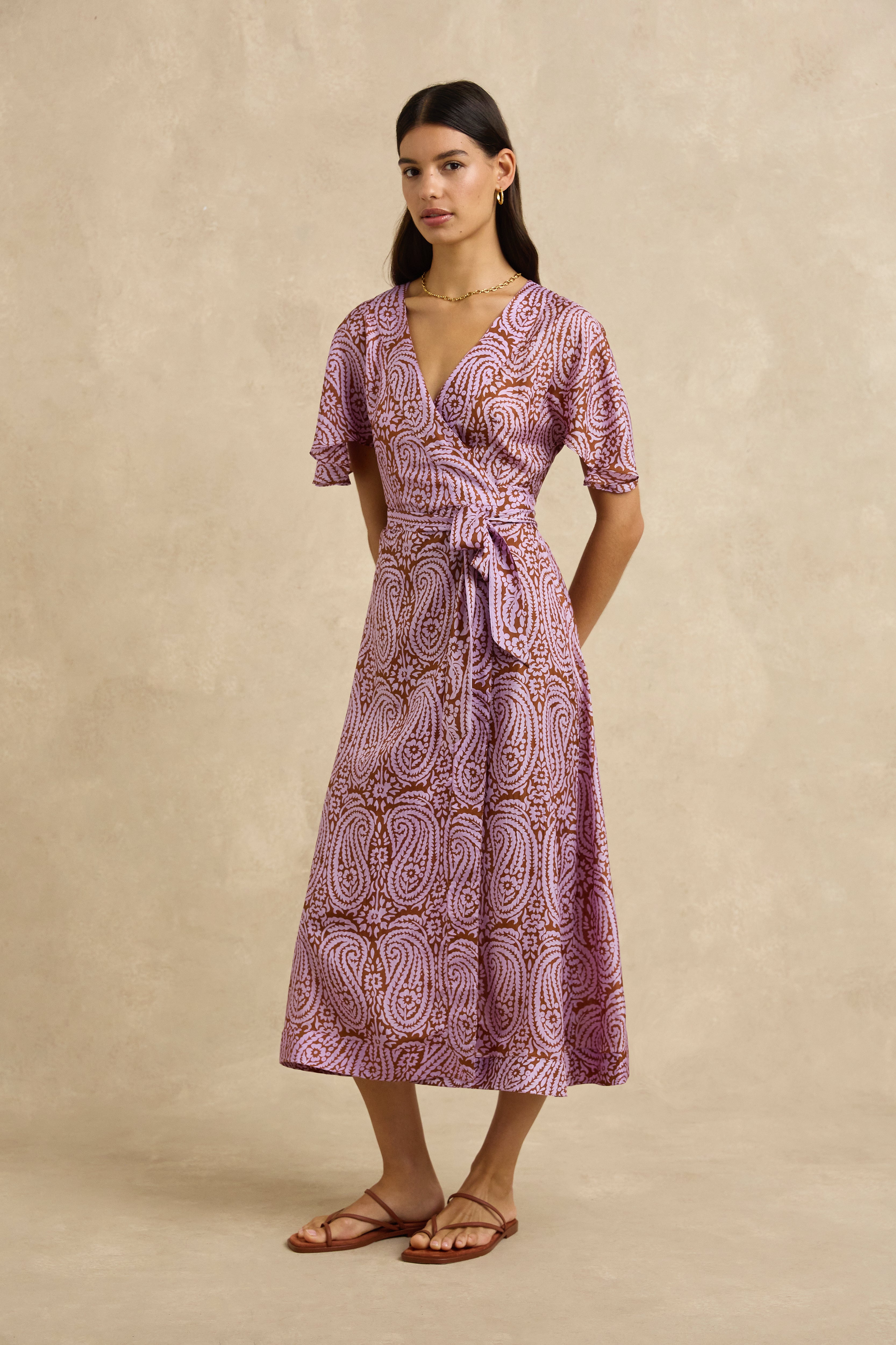 Clementine Dress - Paisley Purple