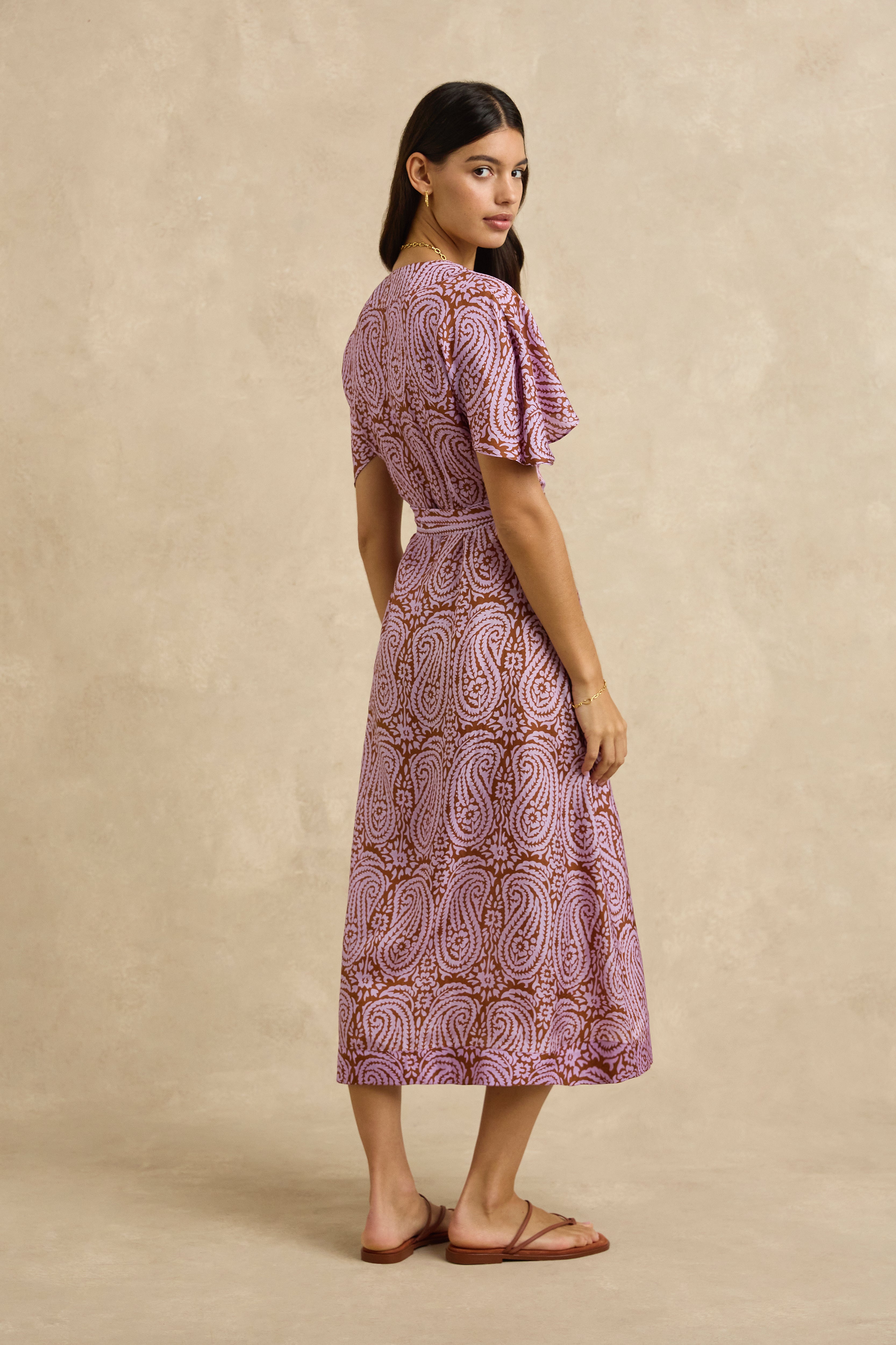 Clementine Dress - Paisley Purple