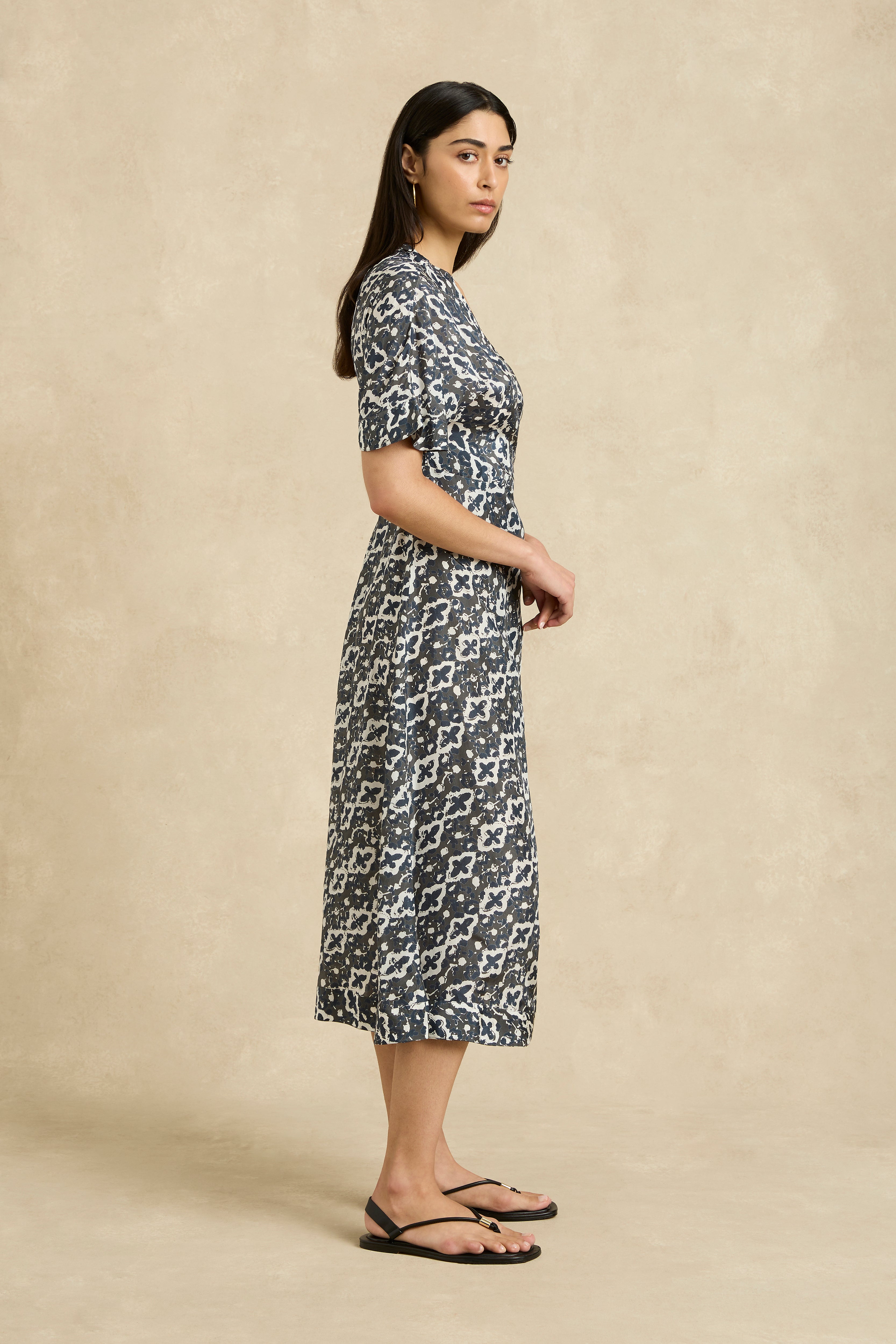 Clementine Dress - Pathway Charcoal