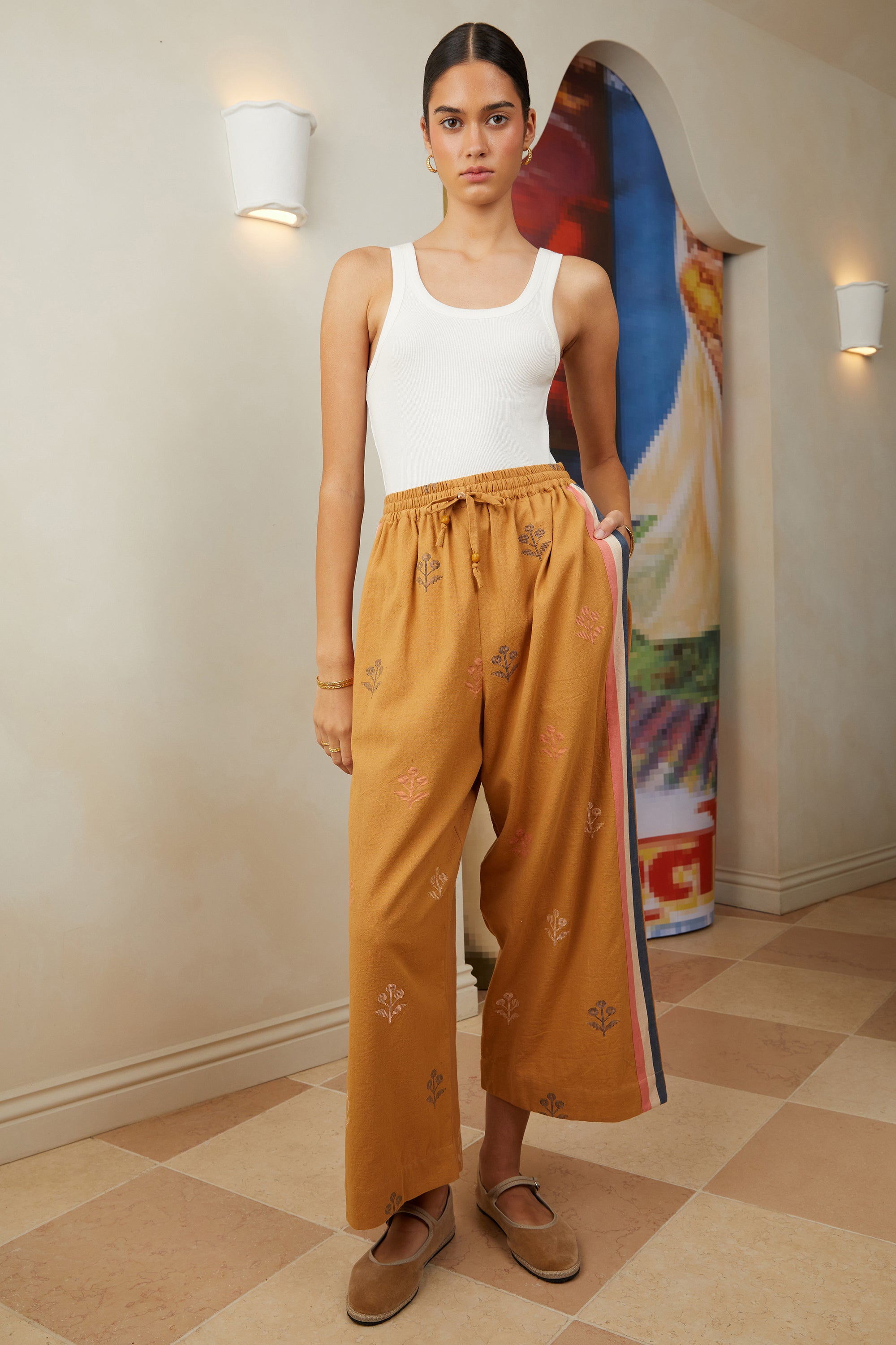 Emmy Hand Woven Pants - Ginger