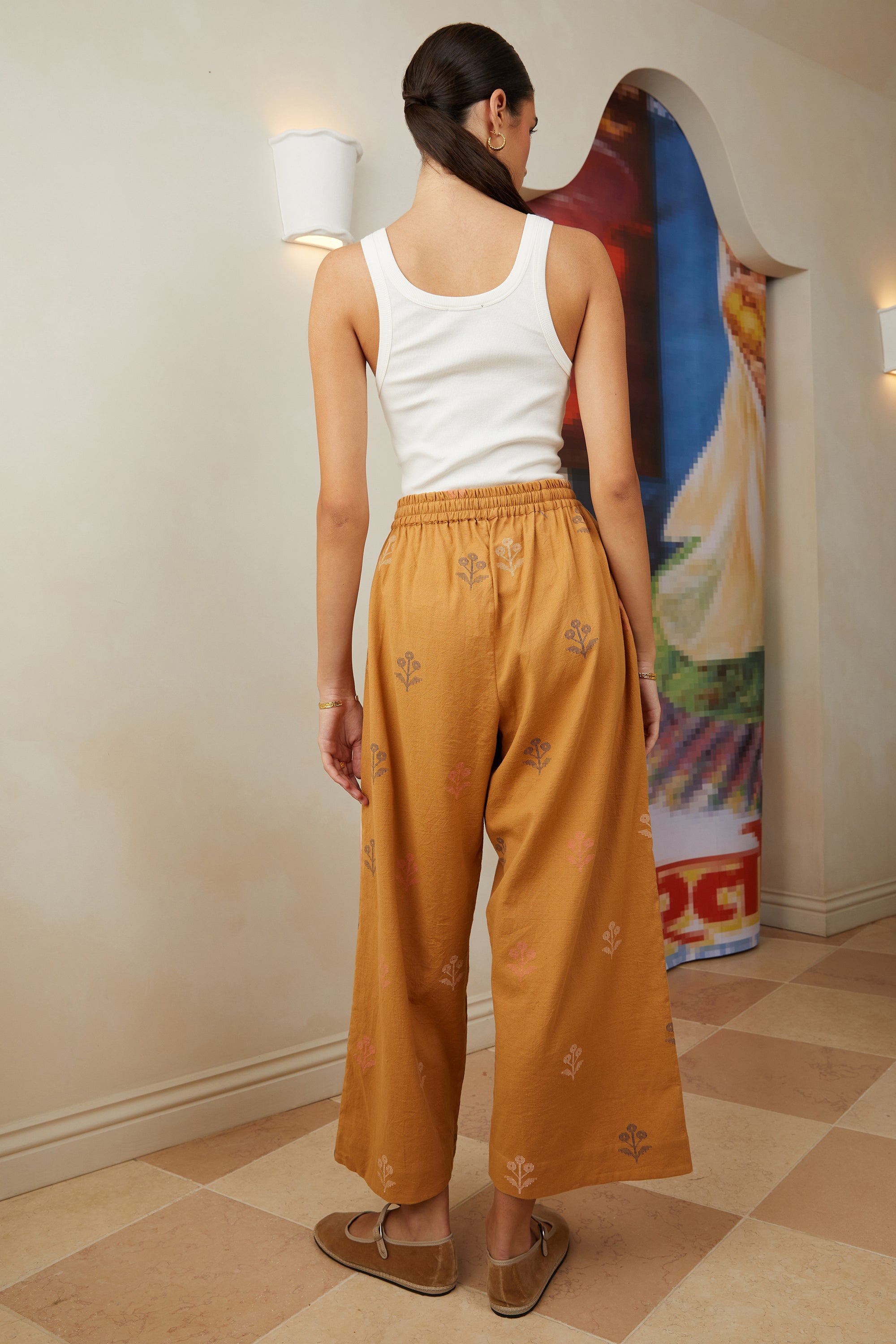 Emmy Hand Woven Pants - Ginger