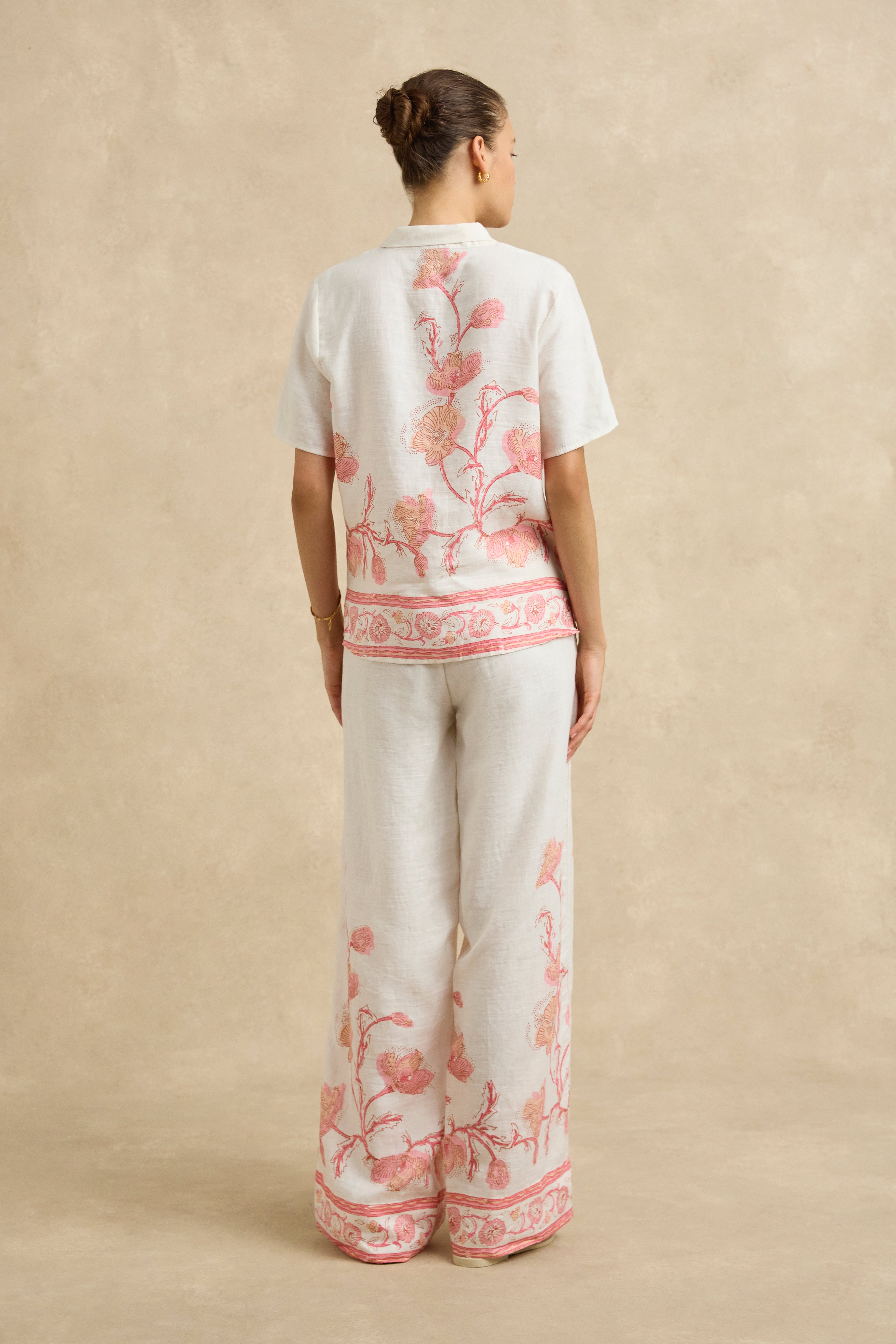 Gabriella Shirt - Hibiscus Bloom Pink