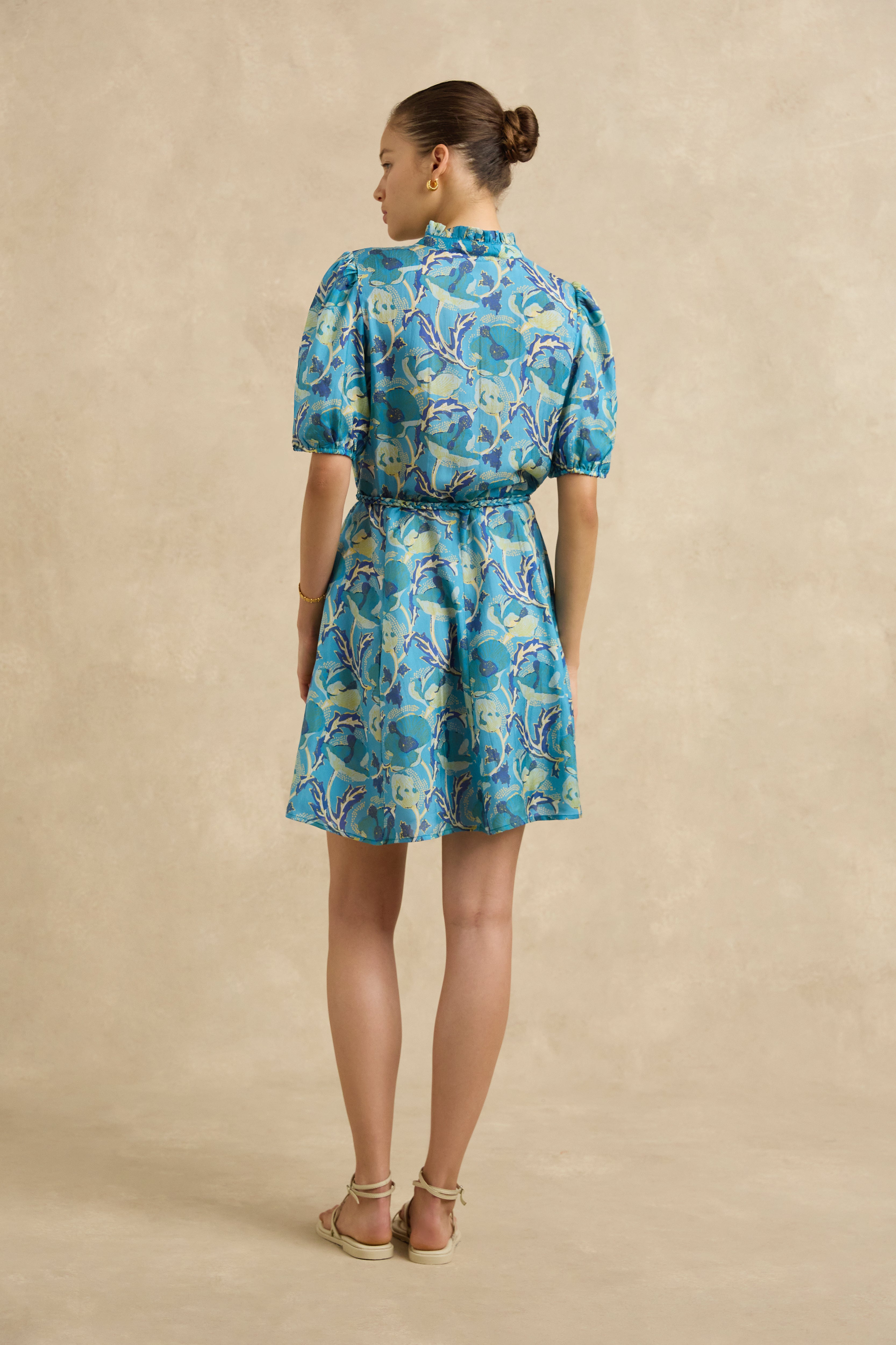 Gaia Dress - Hibiscus Blue