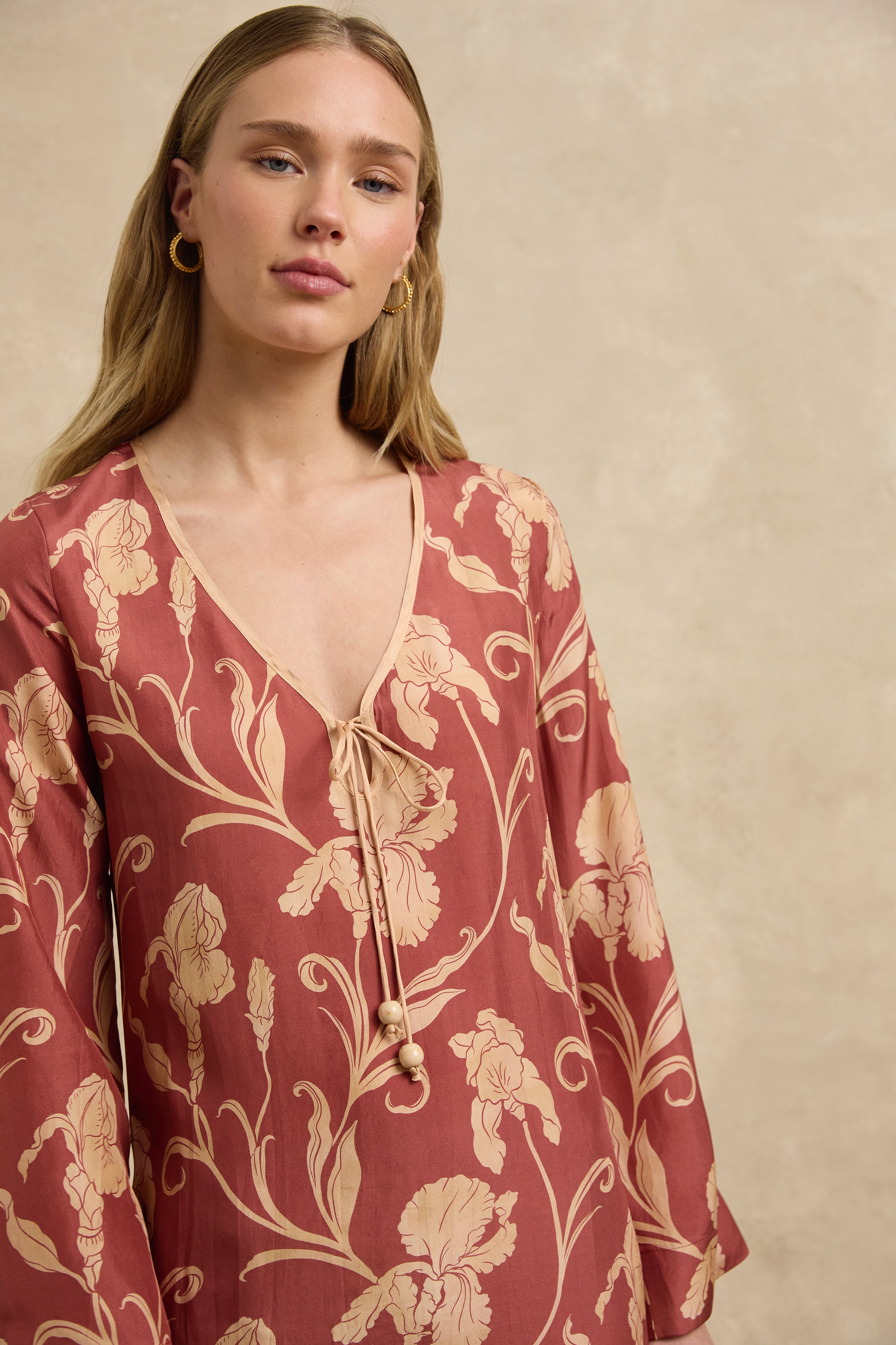 Kalinda Dress - Iris Amber