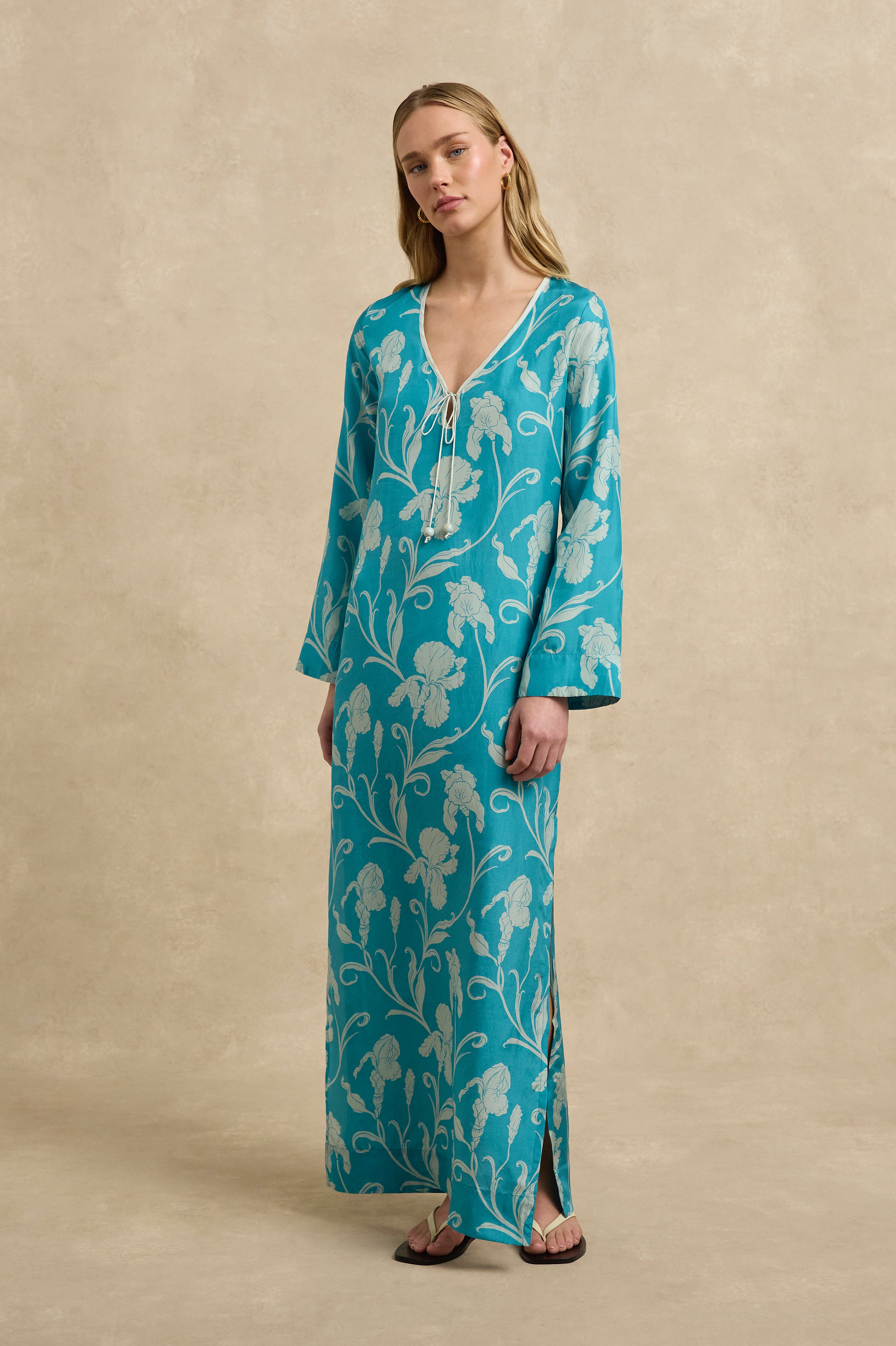 Kalinda Dress - Iris Aquamarine