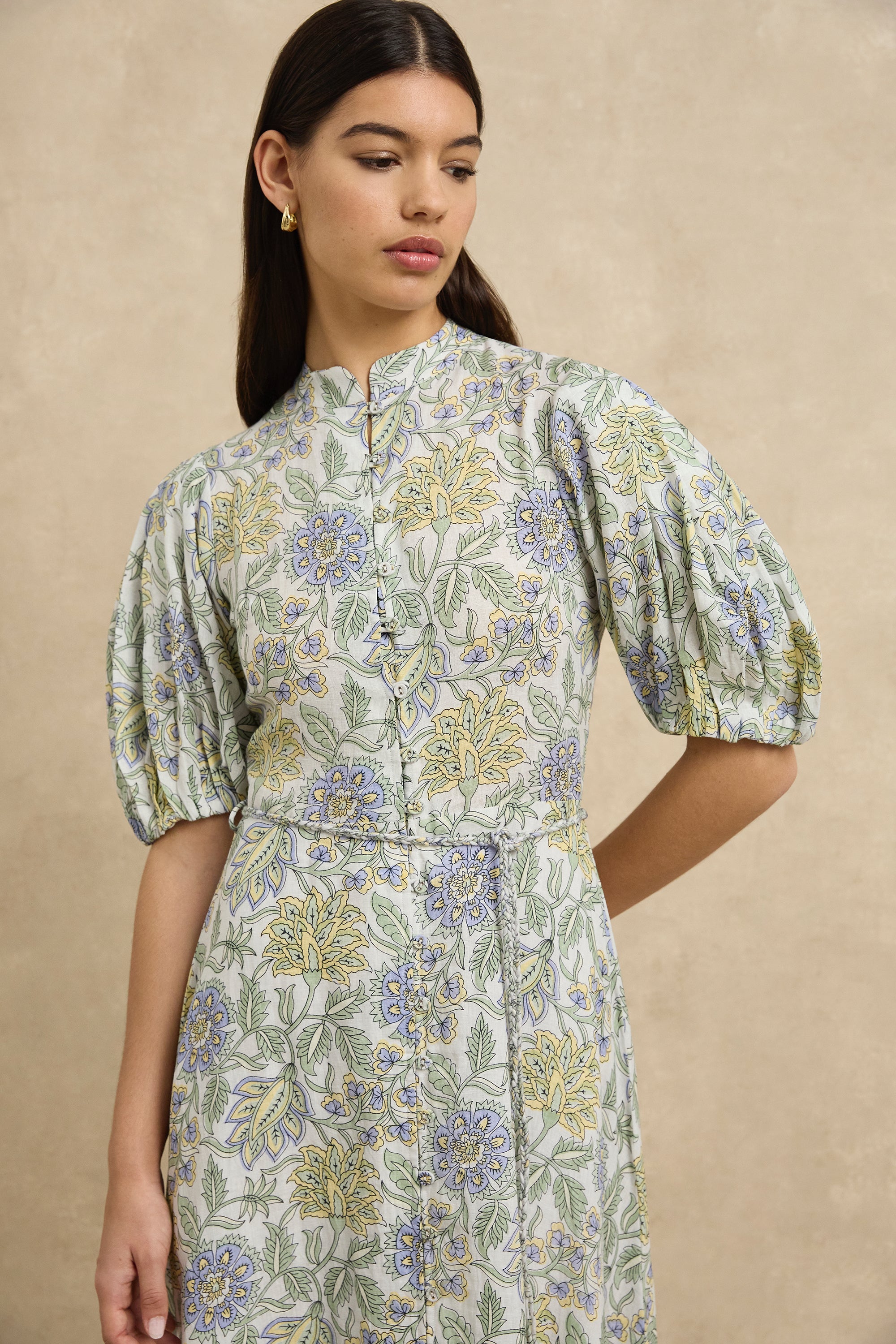 Kira Dress - Heritage Lemon