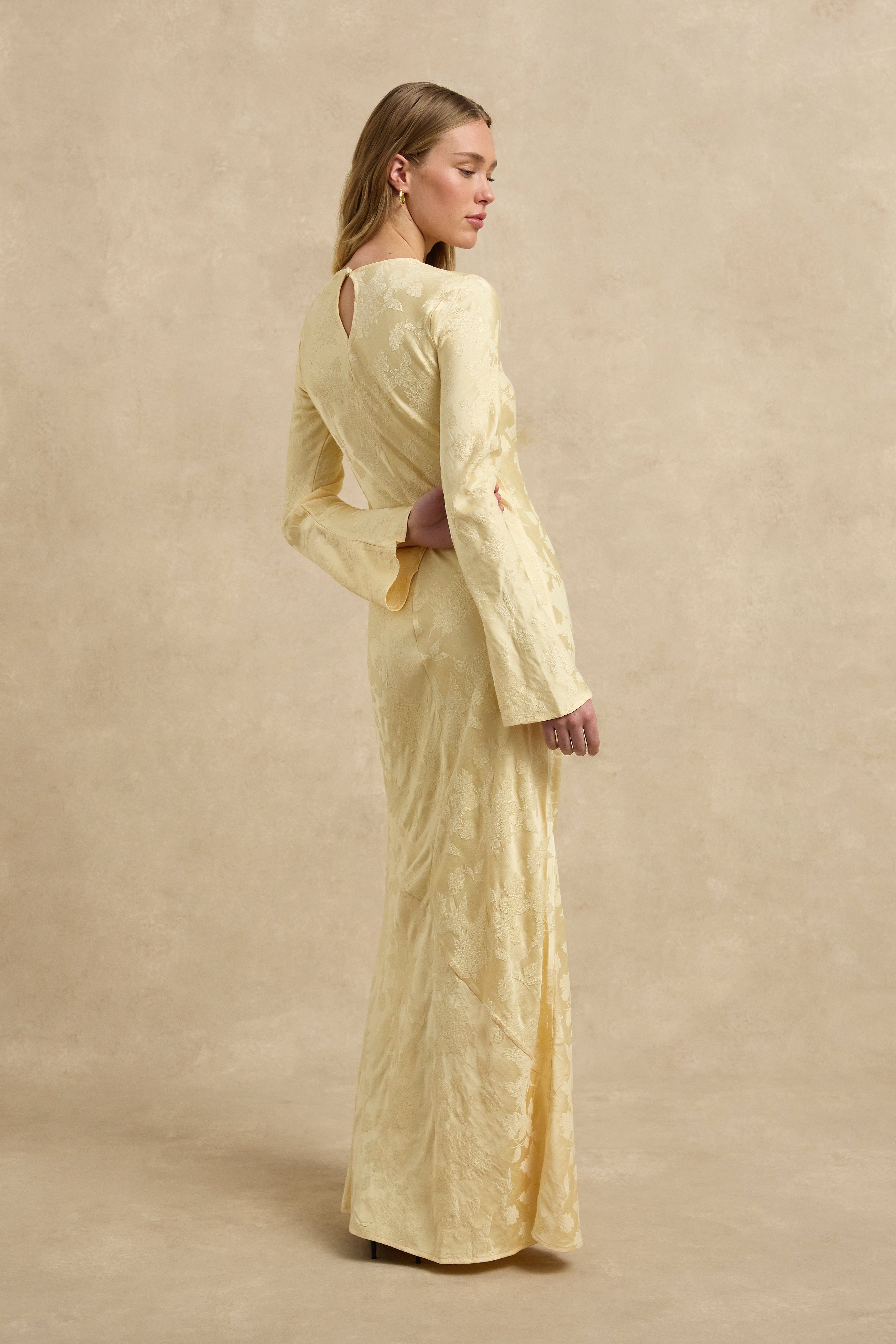Lara Dress - Butter Jacquard