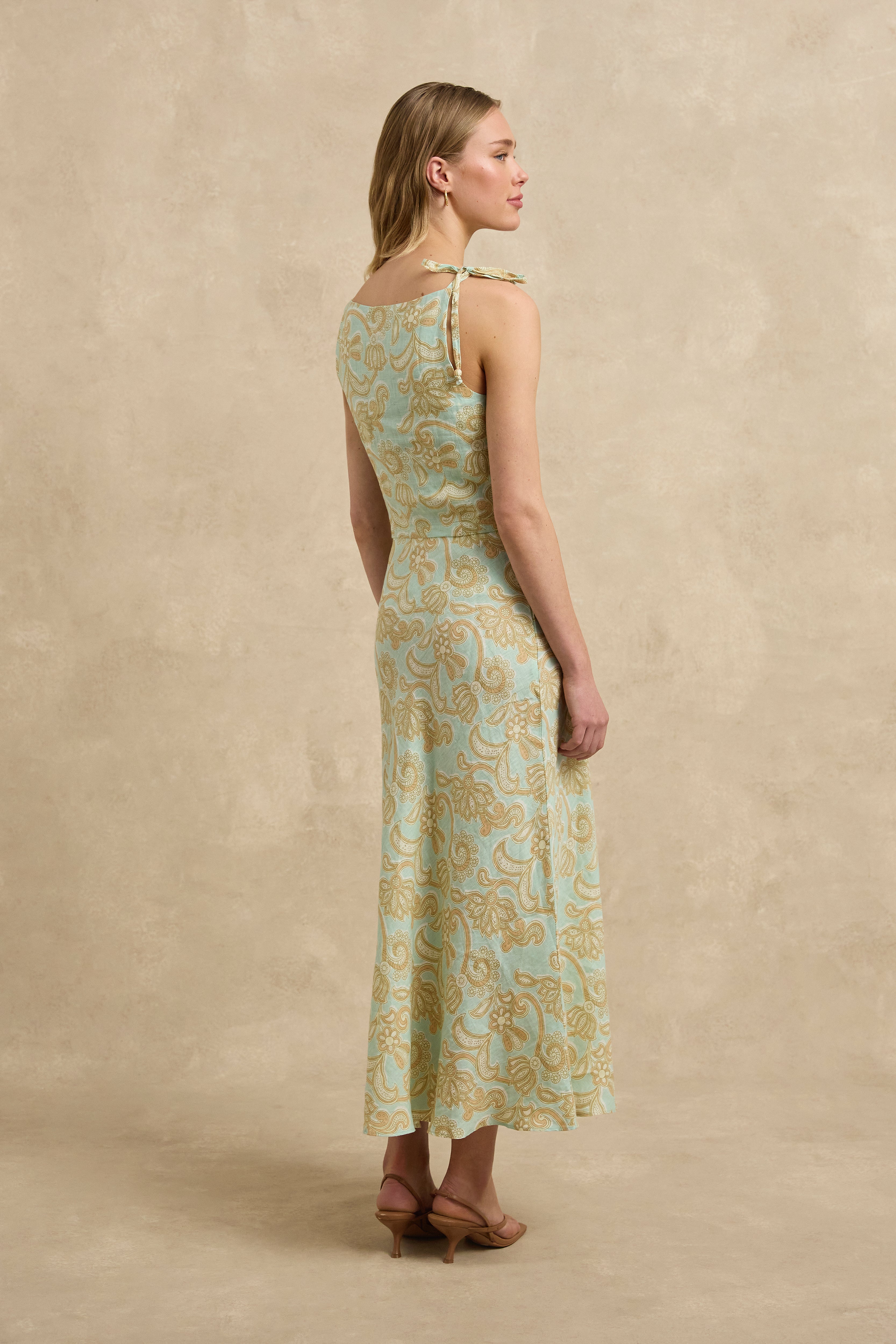 Layla Top - Brocade Mint