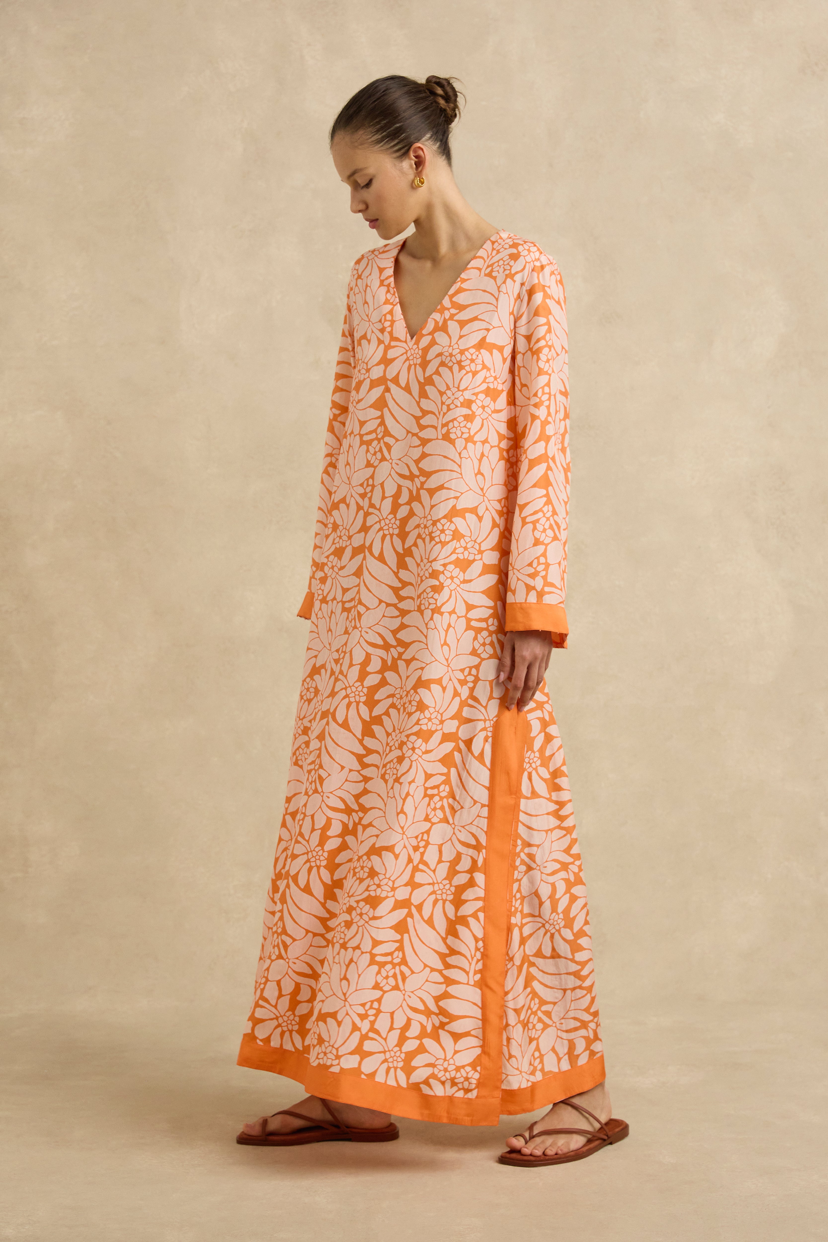 Leandra Dress - Crocus Persimmon