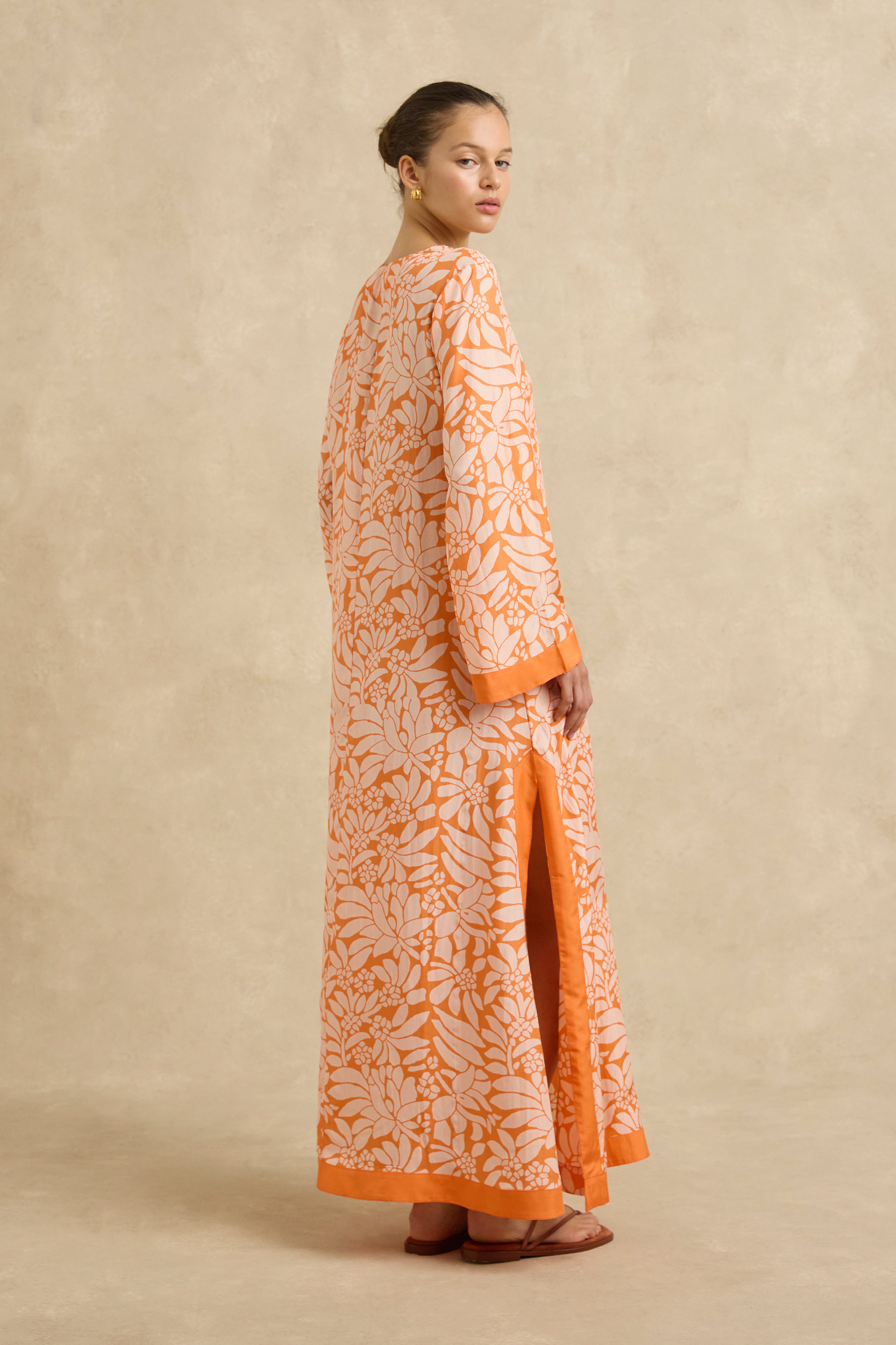 Leandra Dress - Crocus Persimmon