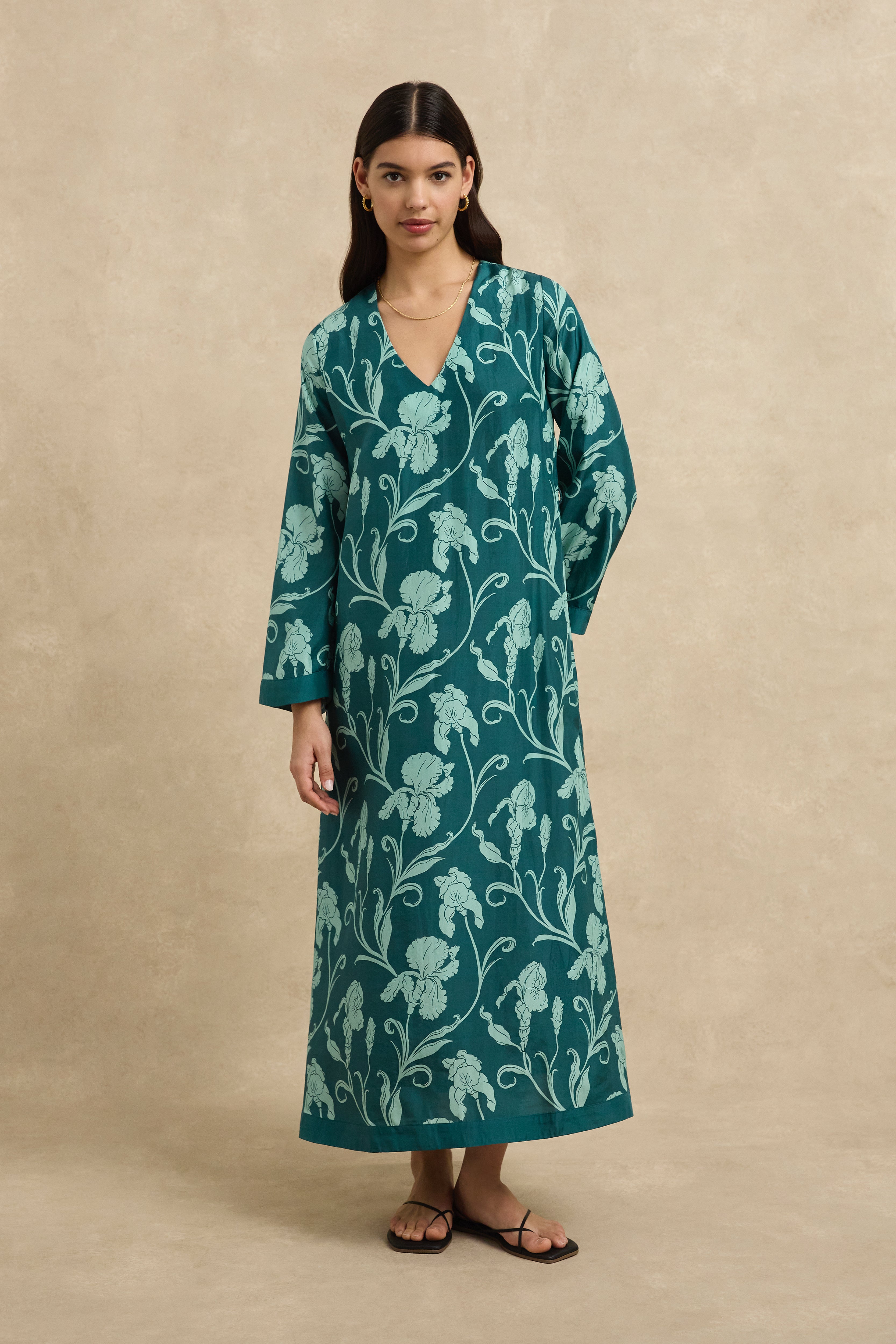 Leandra Dress - Iris Jade