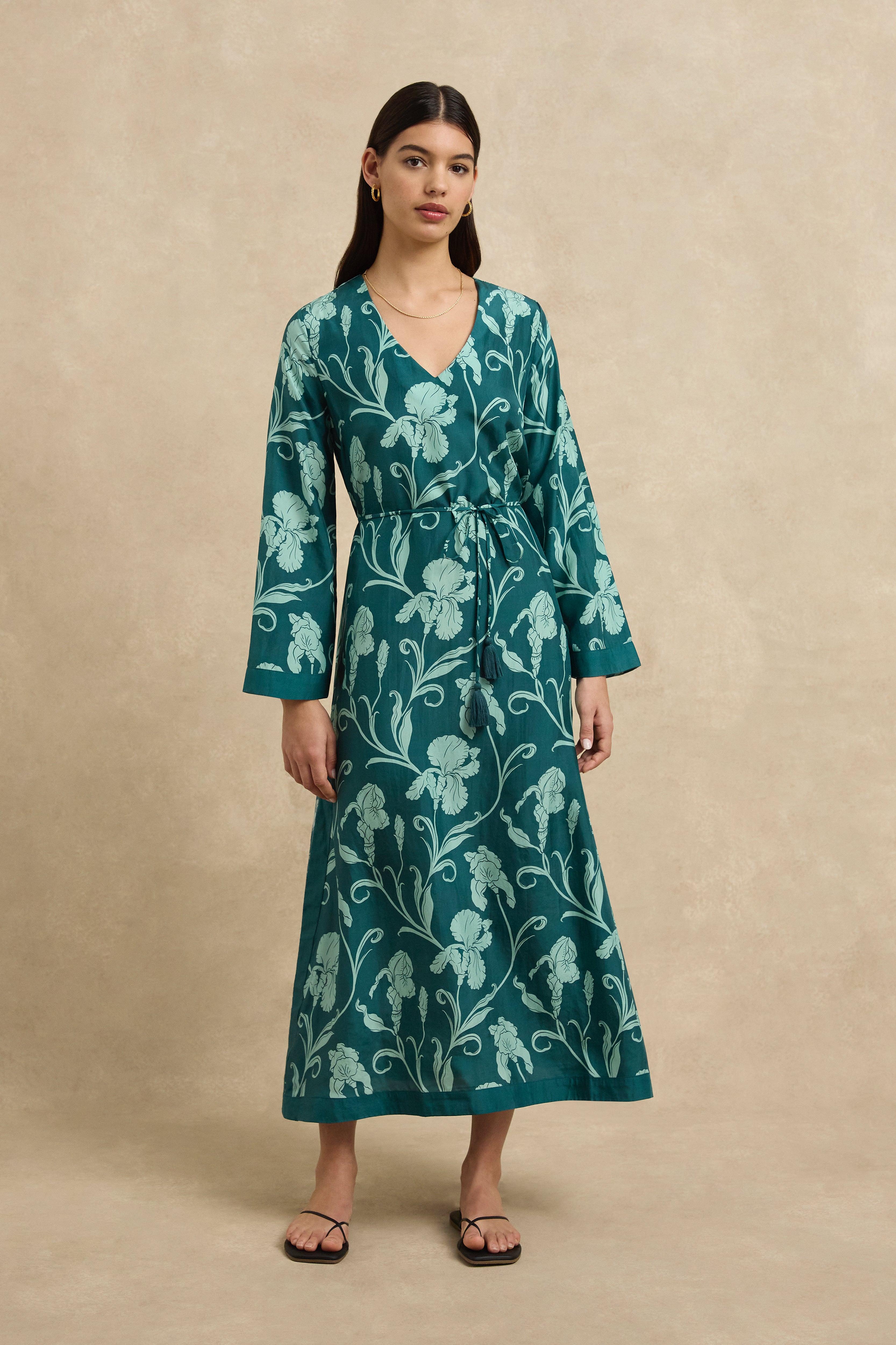 Leandra Dress - Iris Jade
