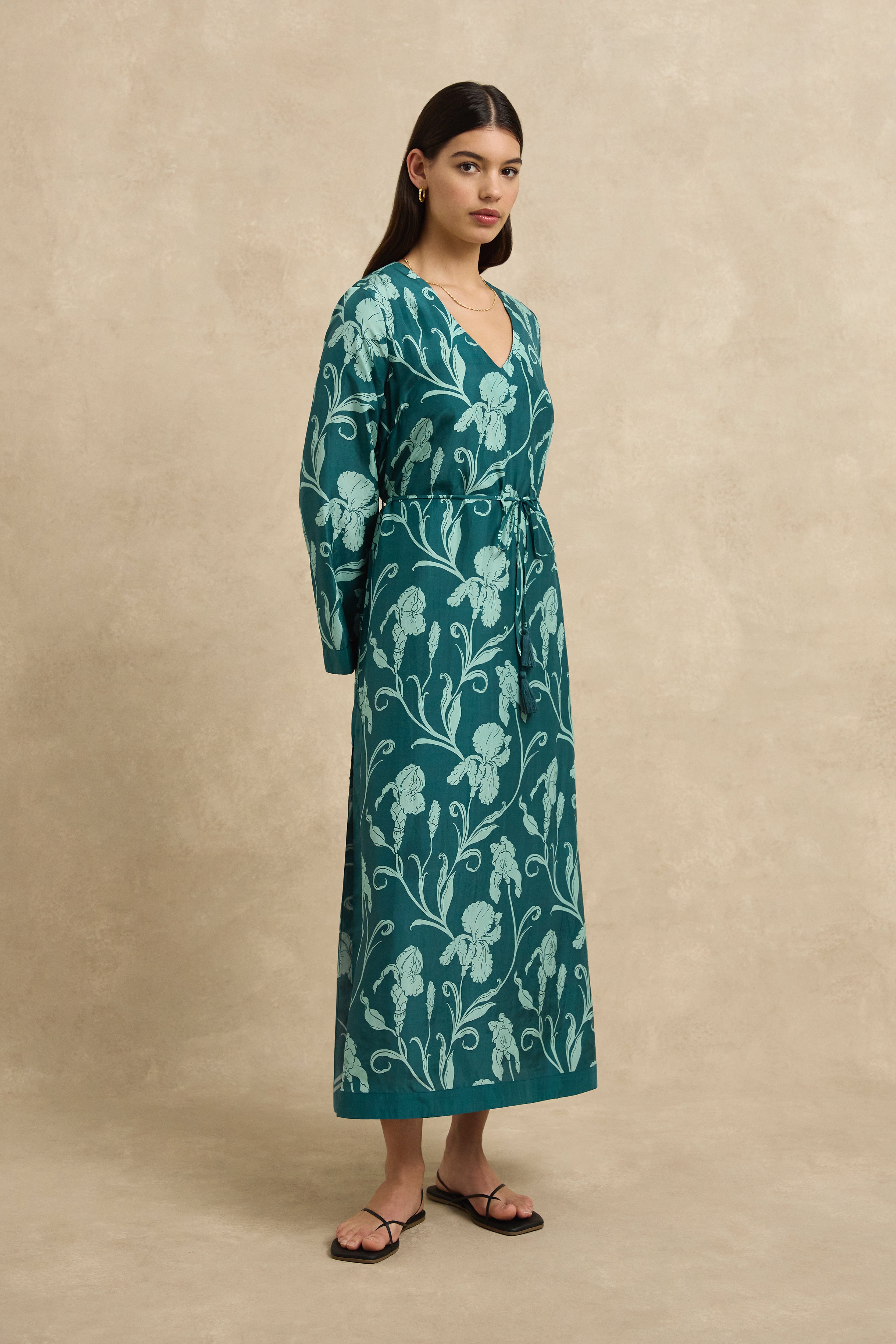 Leandra Dress - Iris Jade
