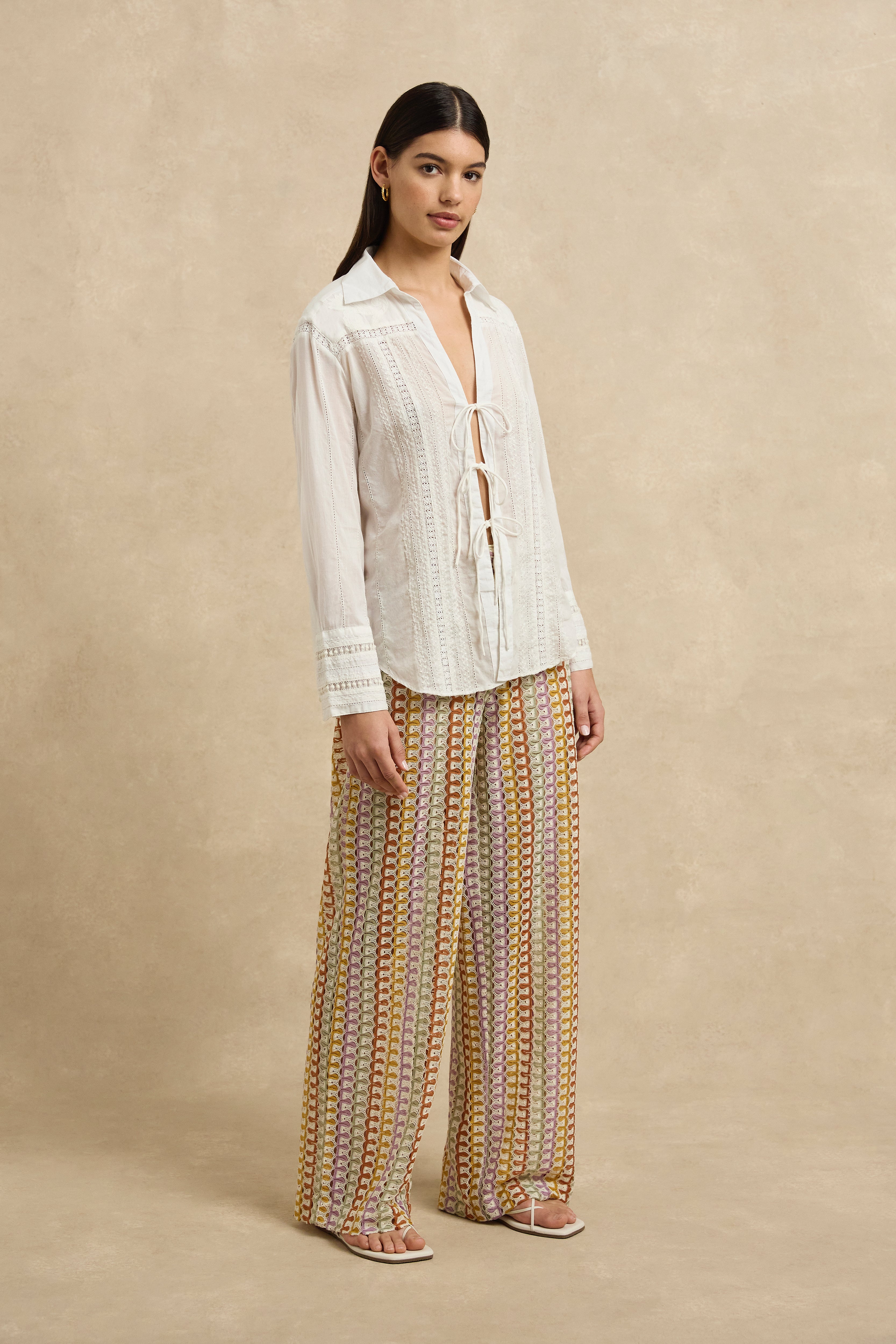 Lilla Shirt - Ivory Embroidery