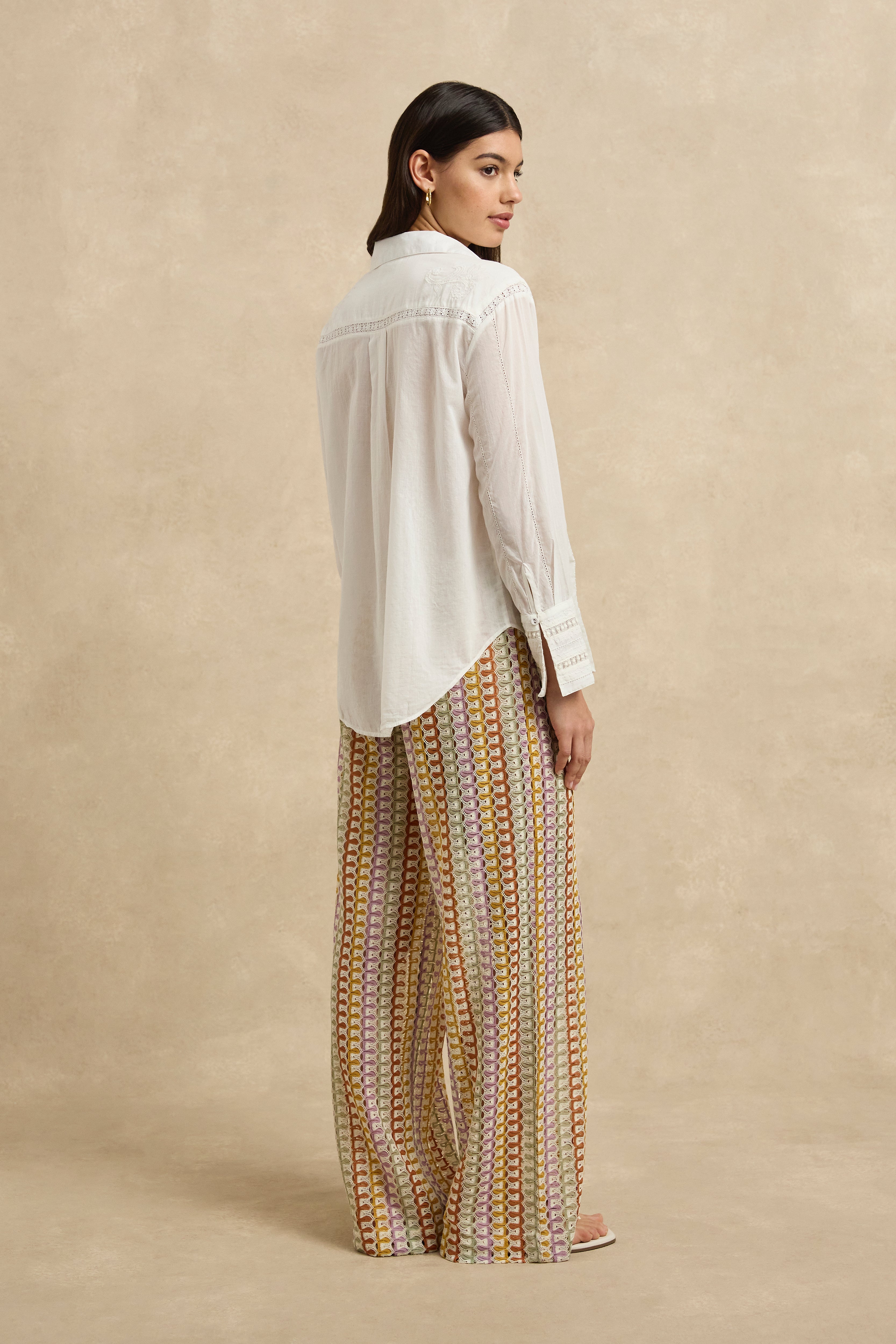 Lilla Shirt - Ivory Embroidery