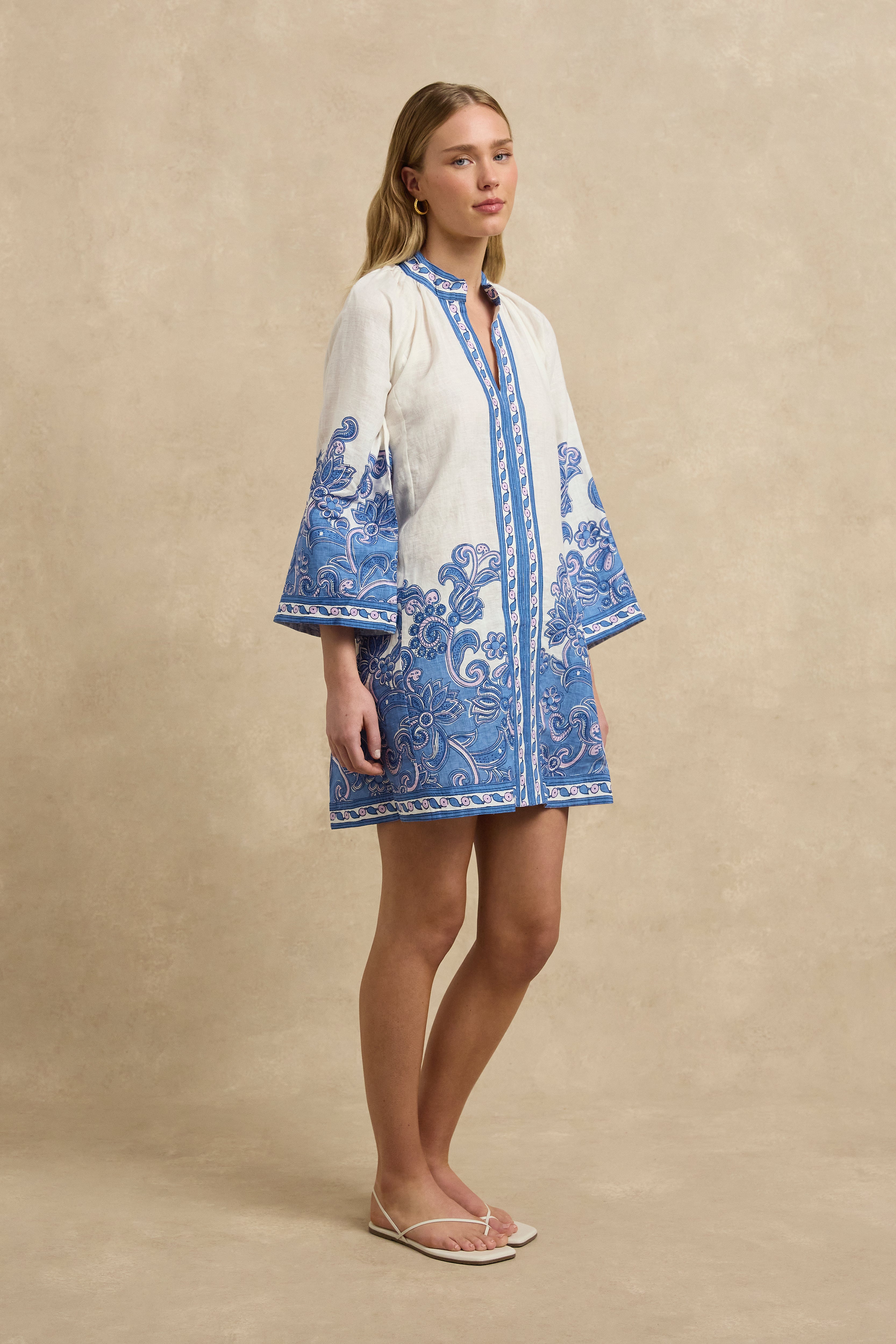 Lumi Dress - Brocade Azul