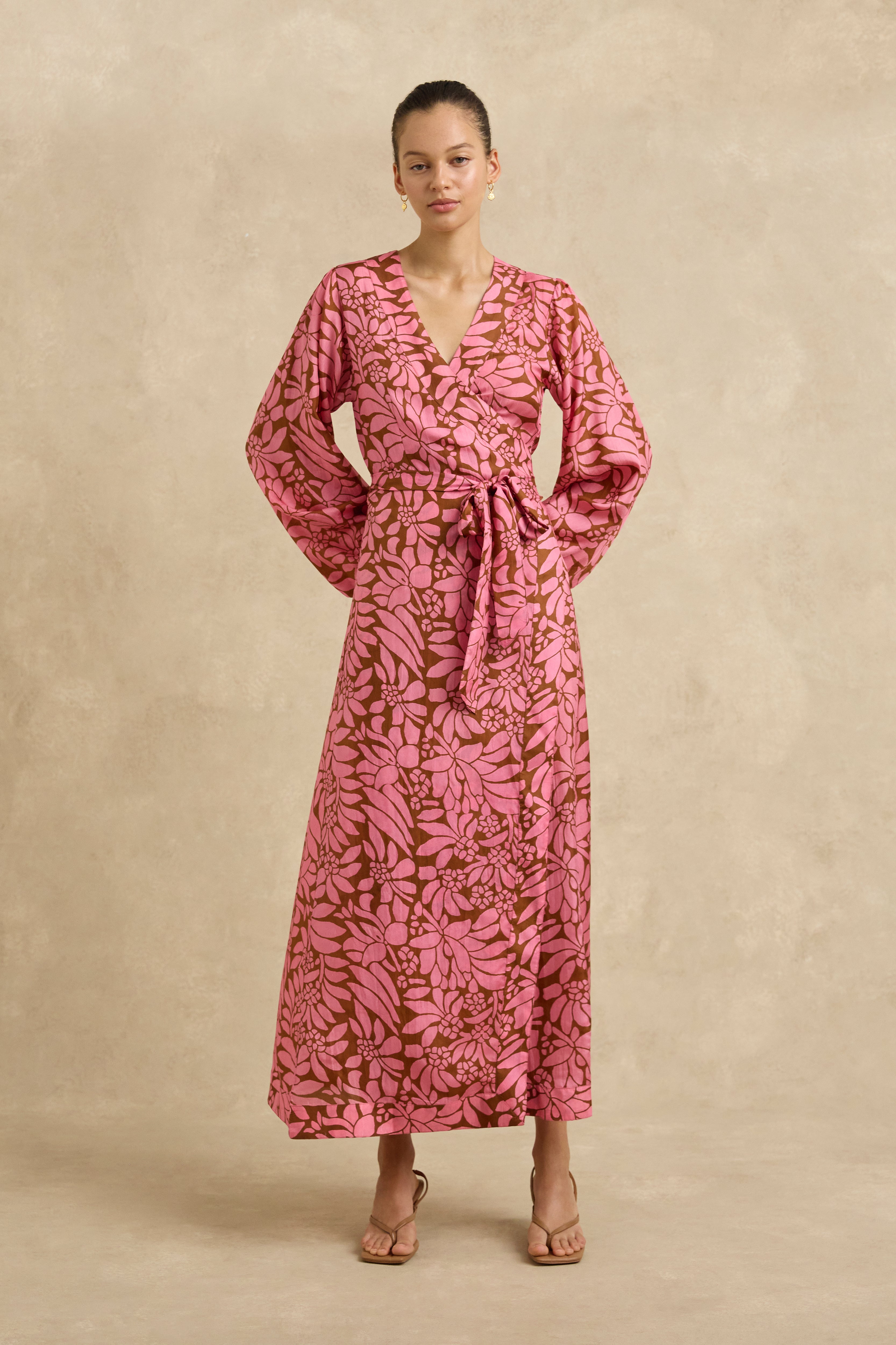 Luna Dress - Crocus Rosewood