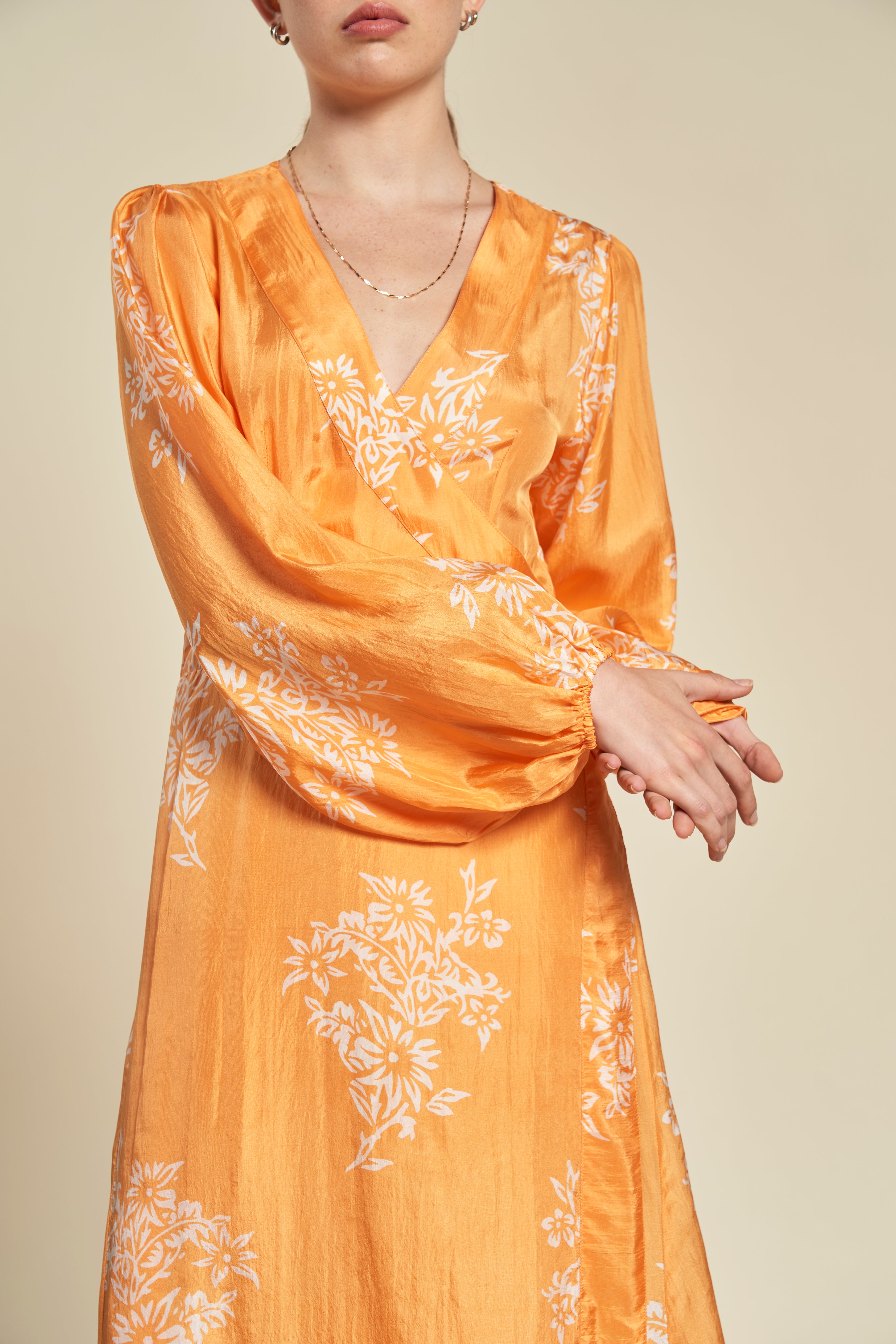 Luna Wrap Dress - Golden