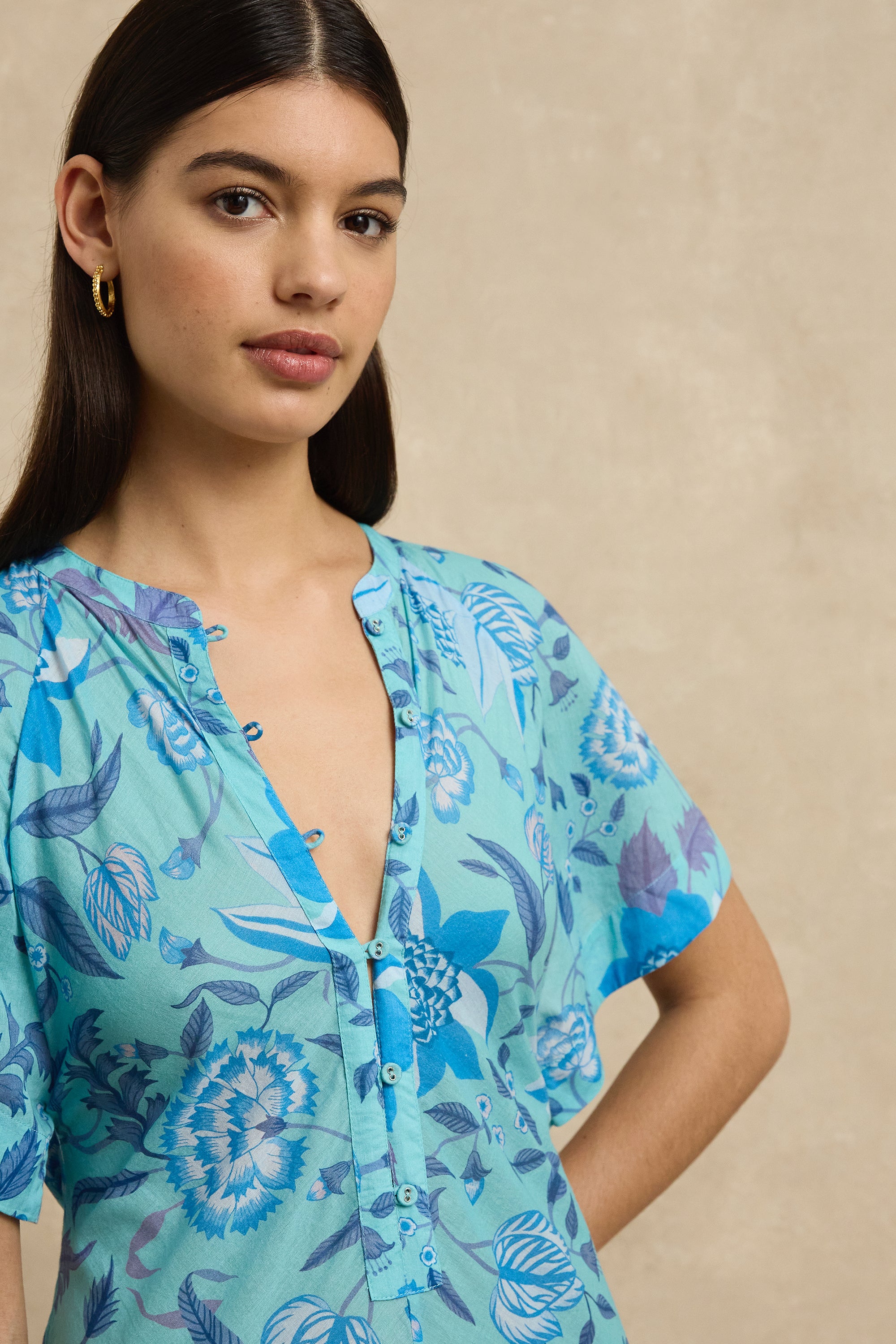 Marin Dress - Shellflower Blue