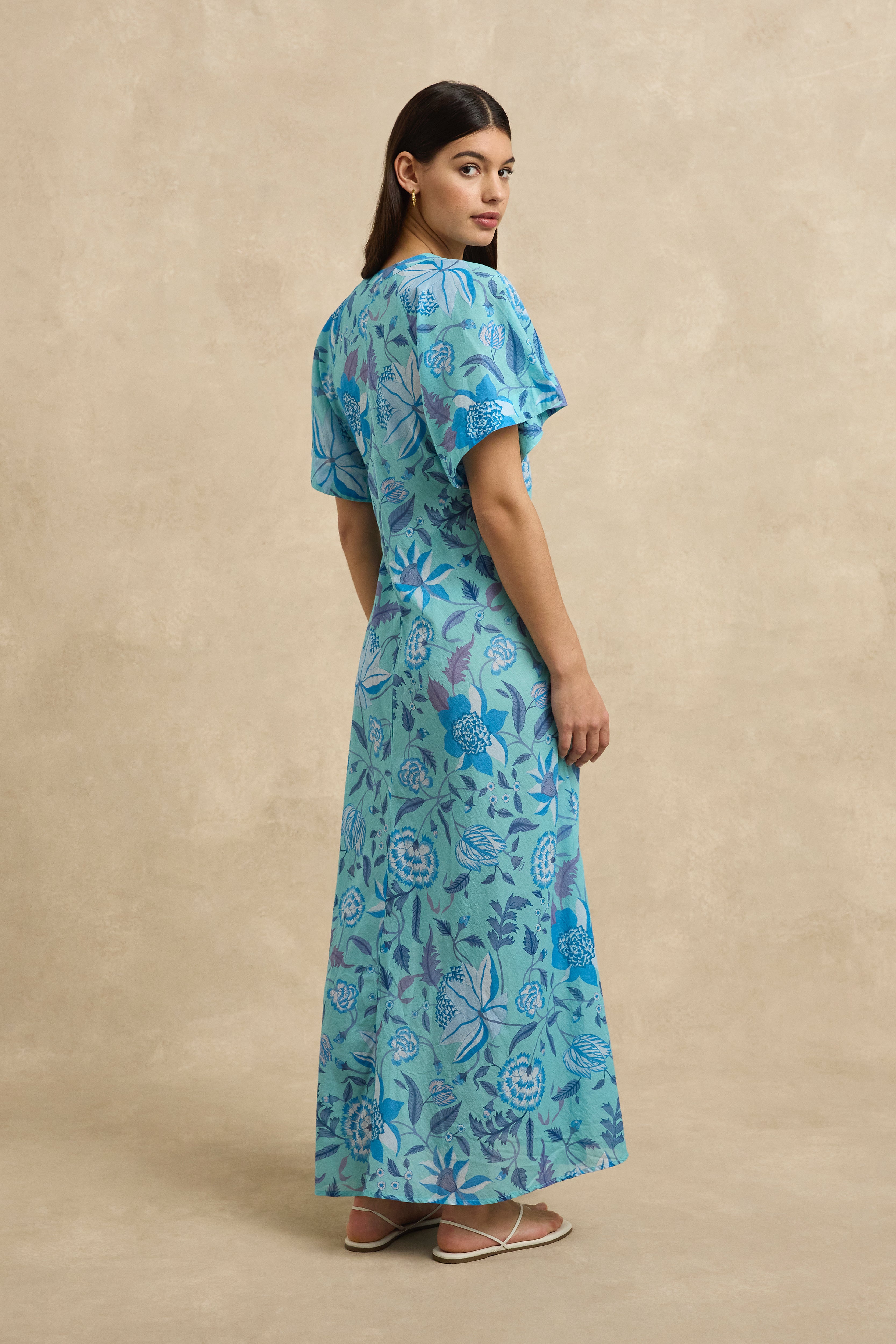 Marin Dress - Shellflower Blue