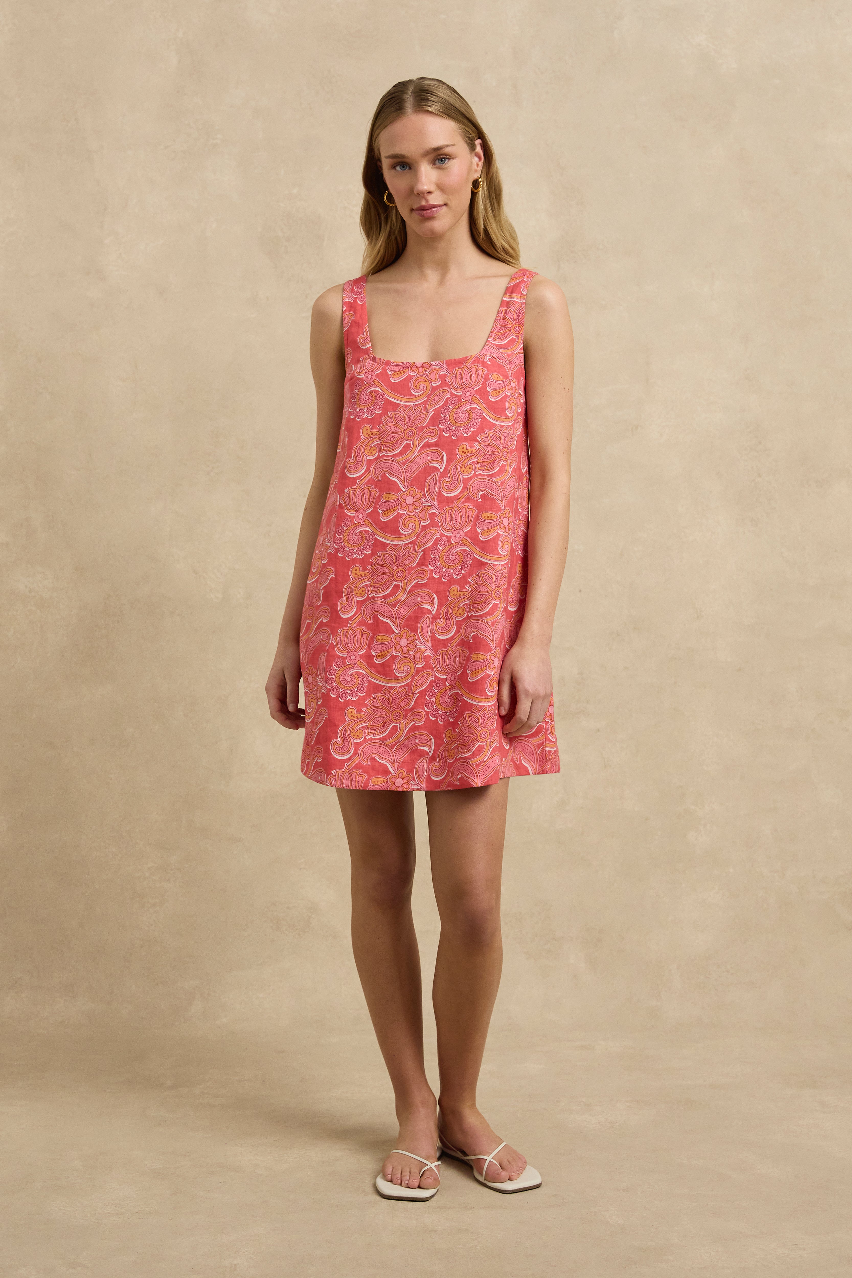 Mia Mini Dress - Brocade Fuchsia