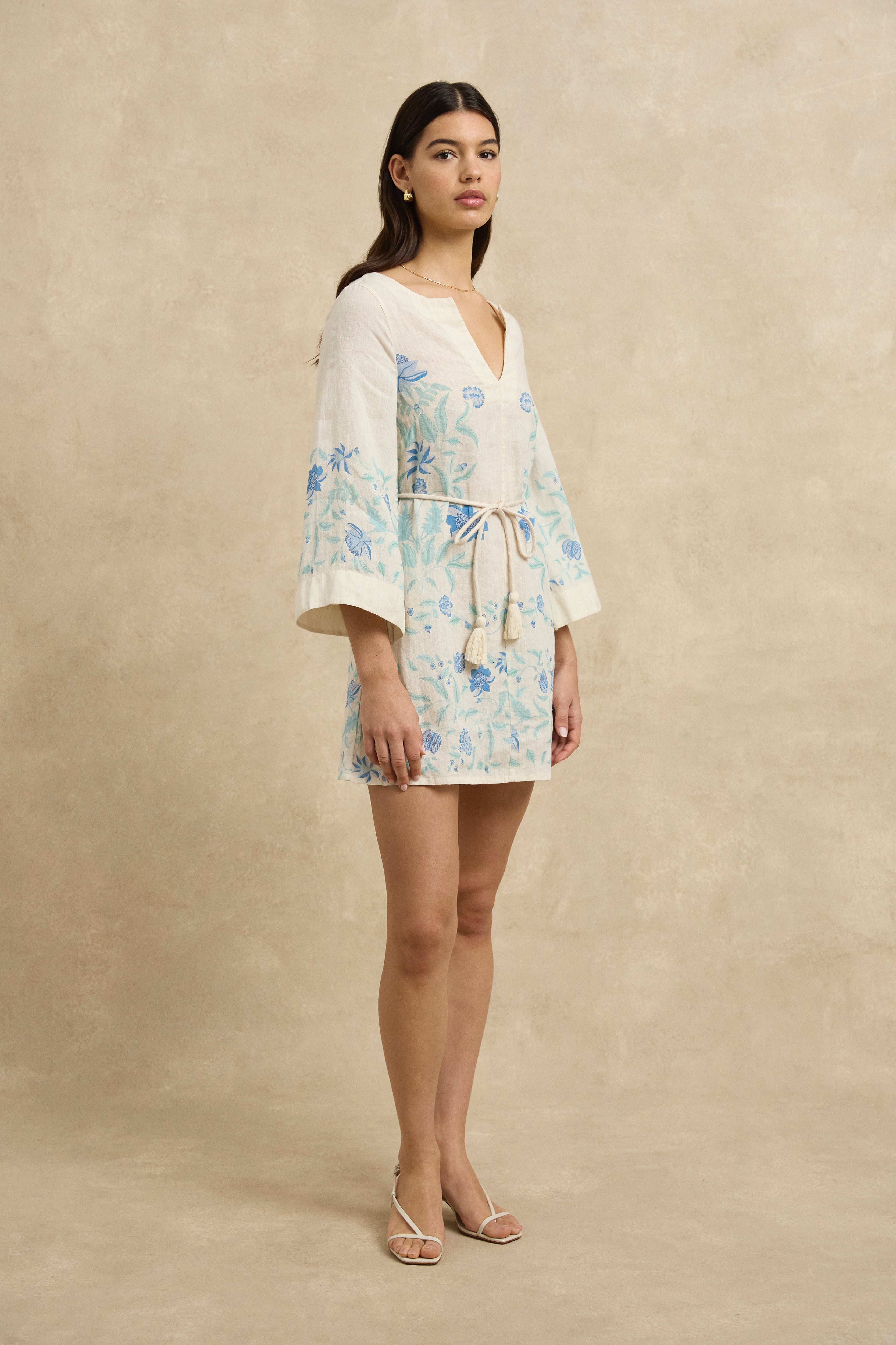 Nayah Kaftan - Shellflower Ivory