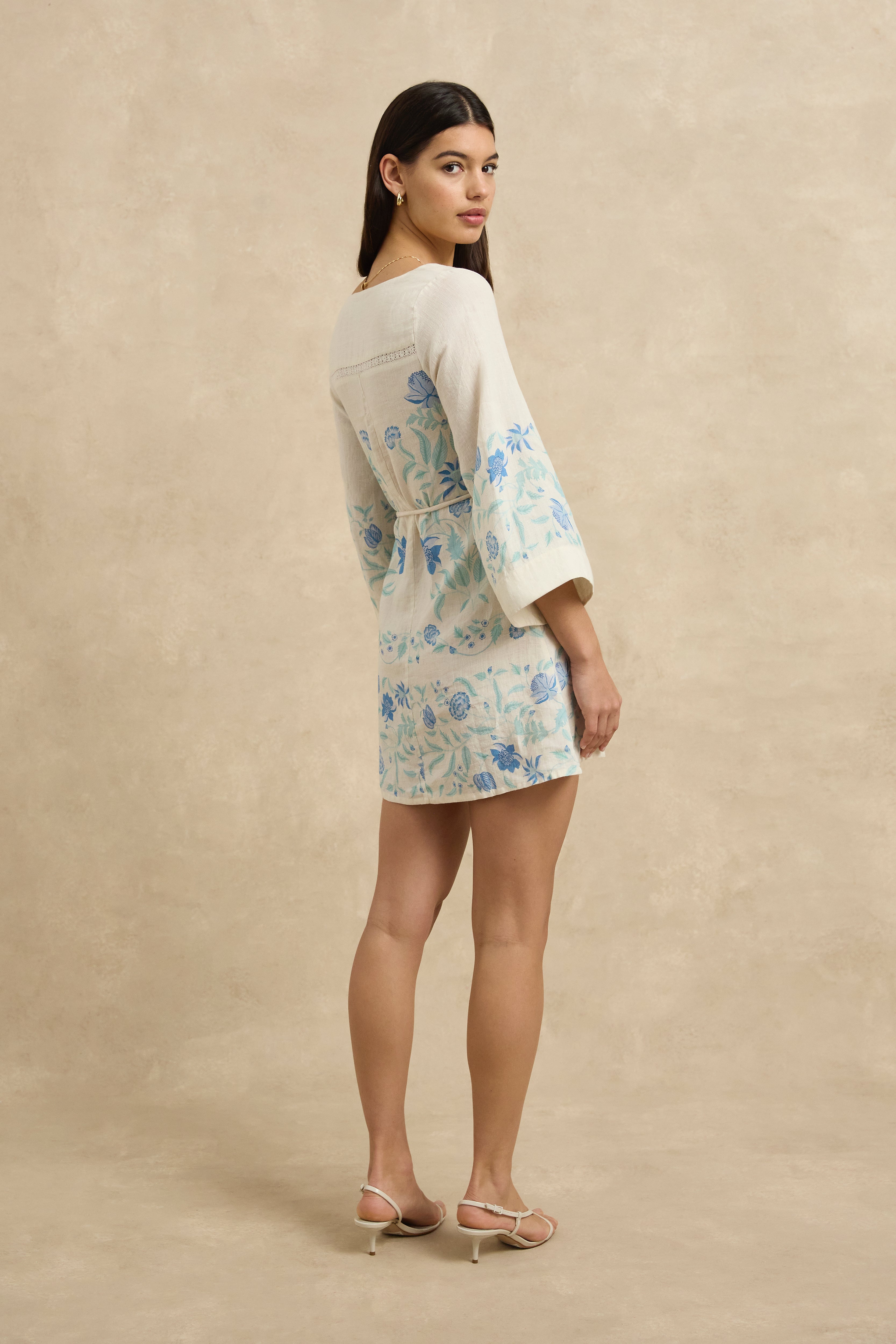 Nayah Kaftan - Shellflower Ivory