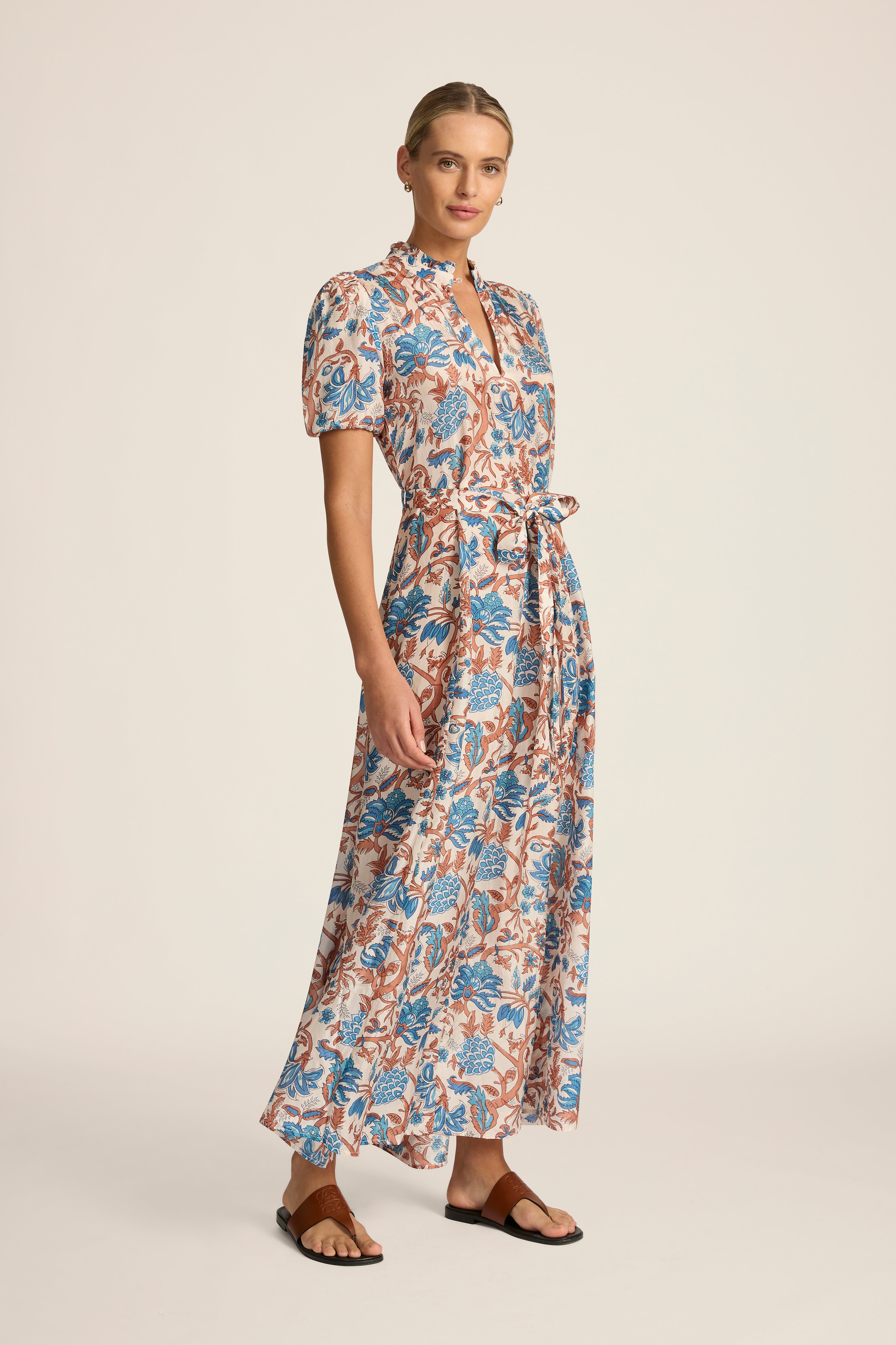 Oceanus Maxi Dress - Fernando Azure