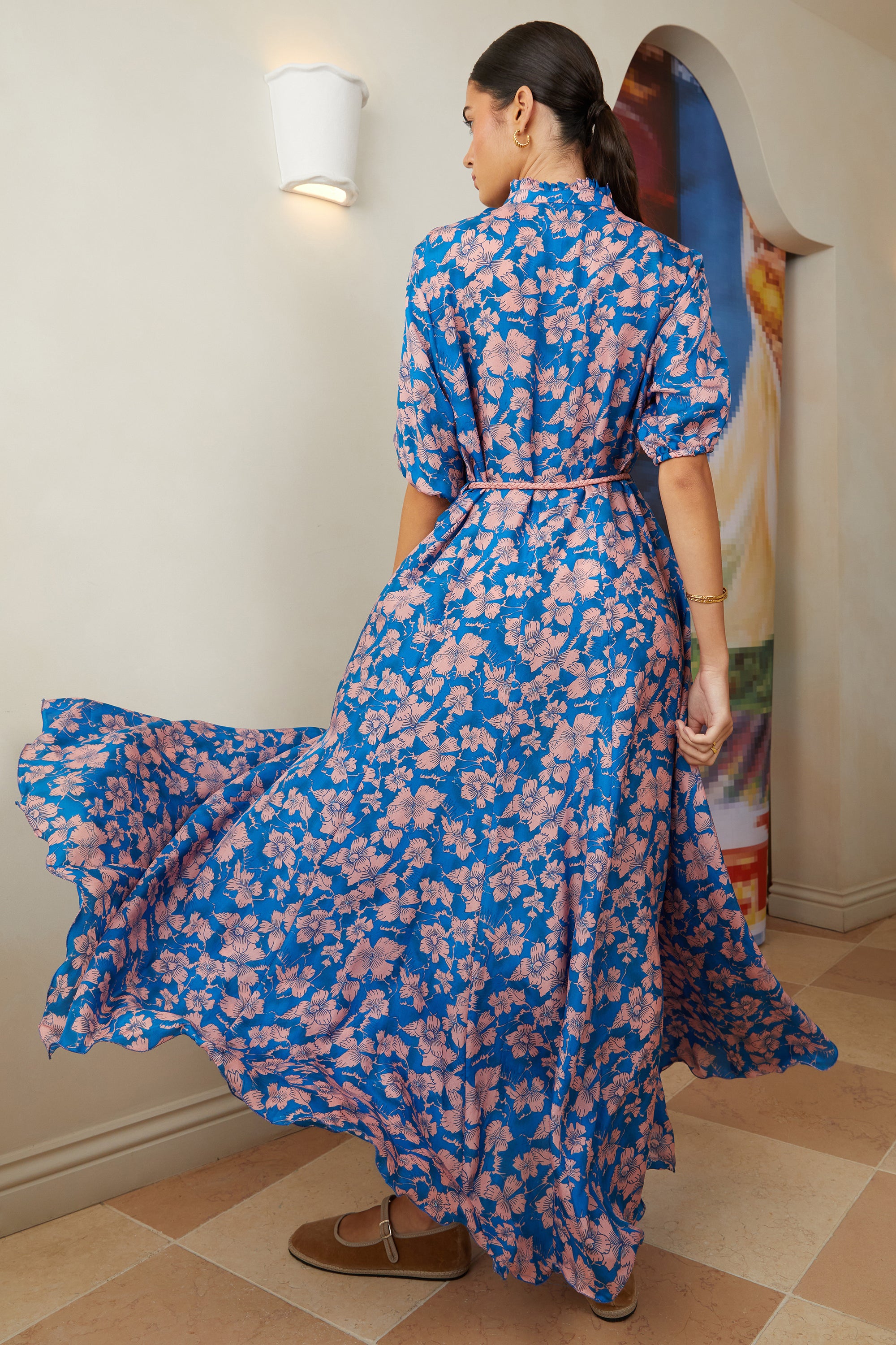 Oceanus Maxi  Dress - Poppy