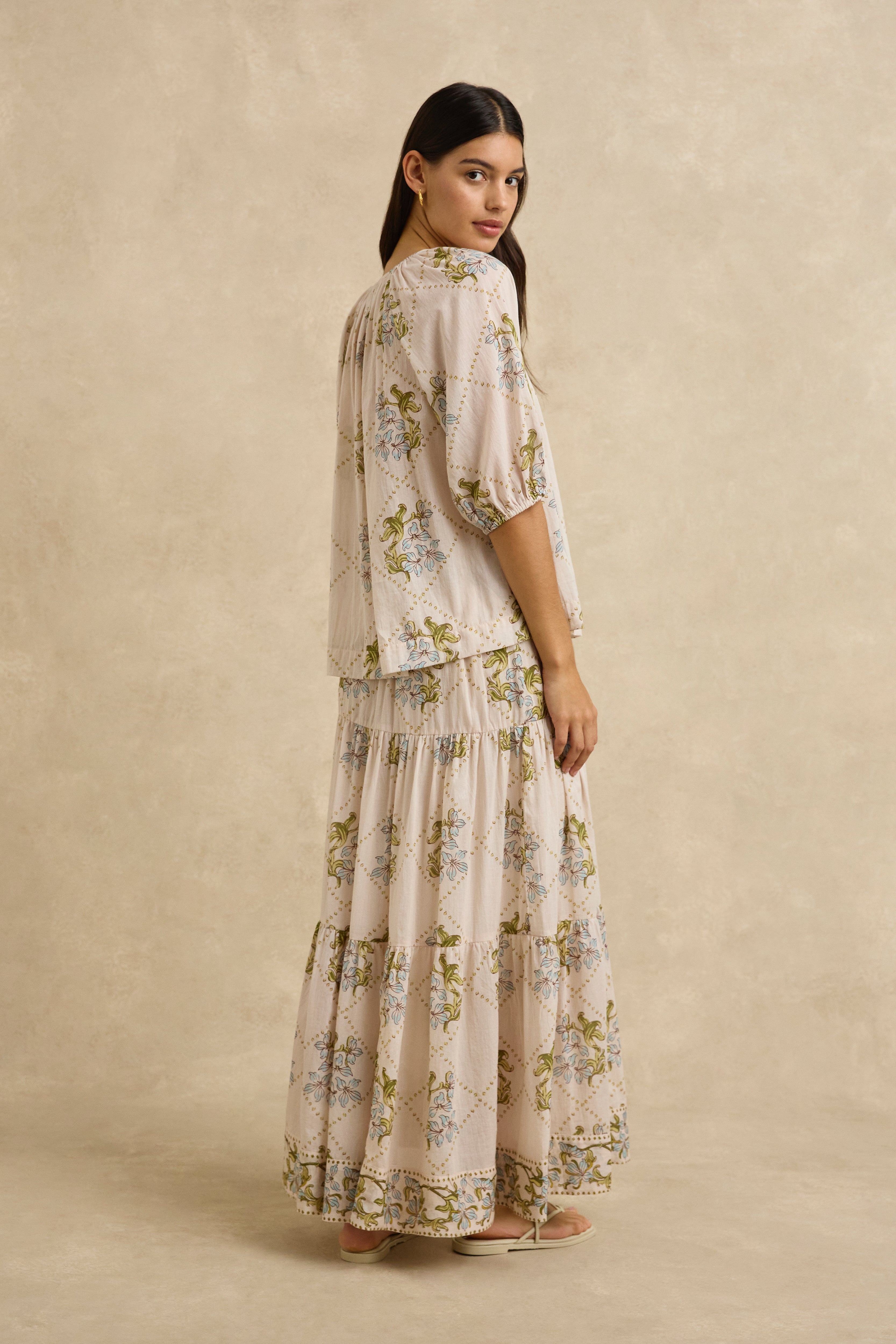 Adira Skirt - Jasmine Nude