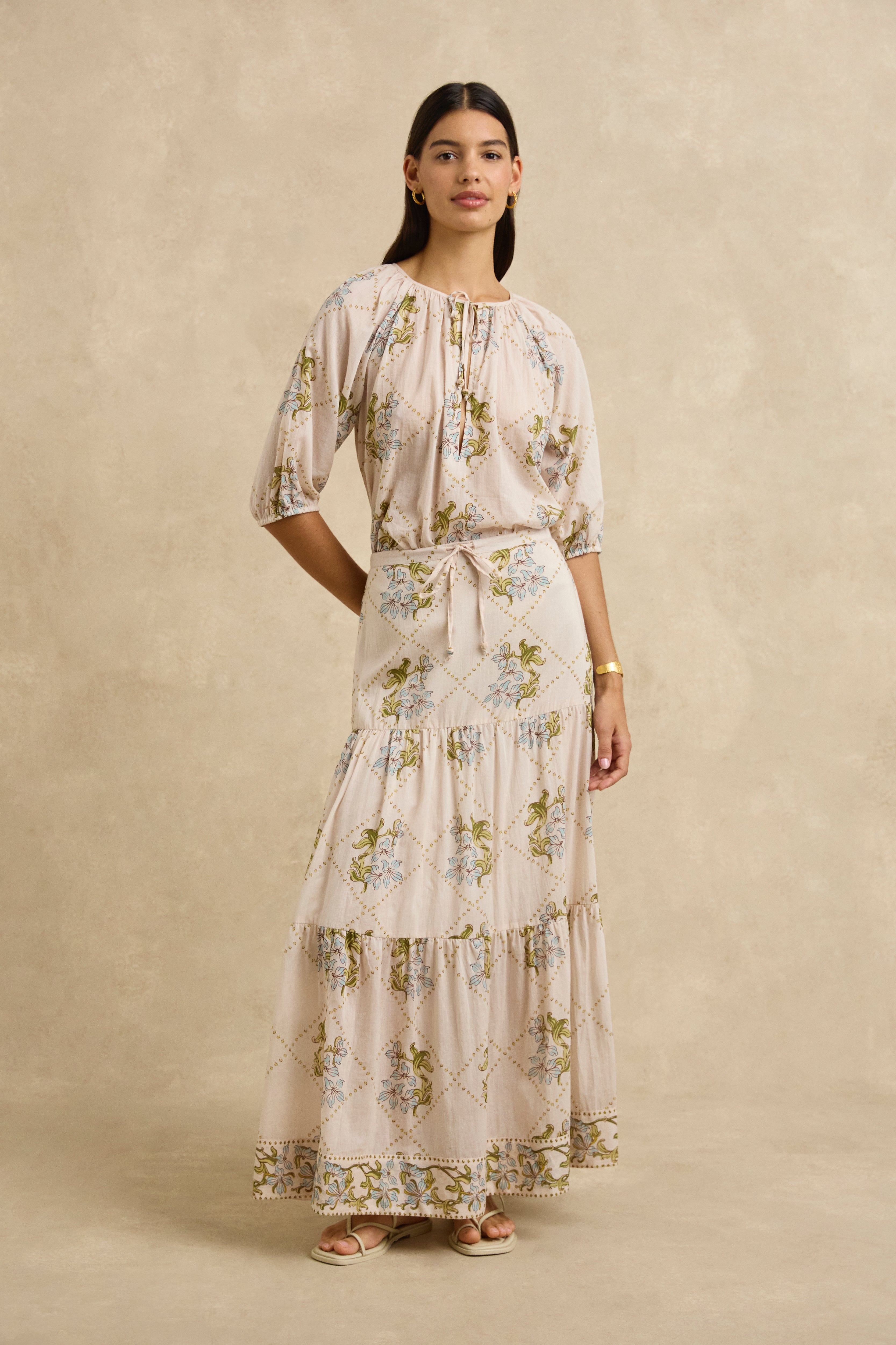 Adira Skirt - Jasmine Nude